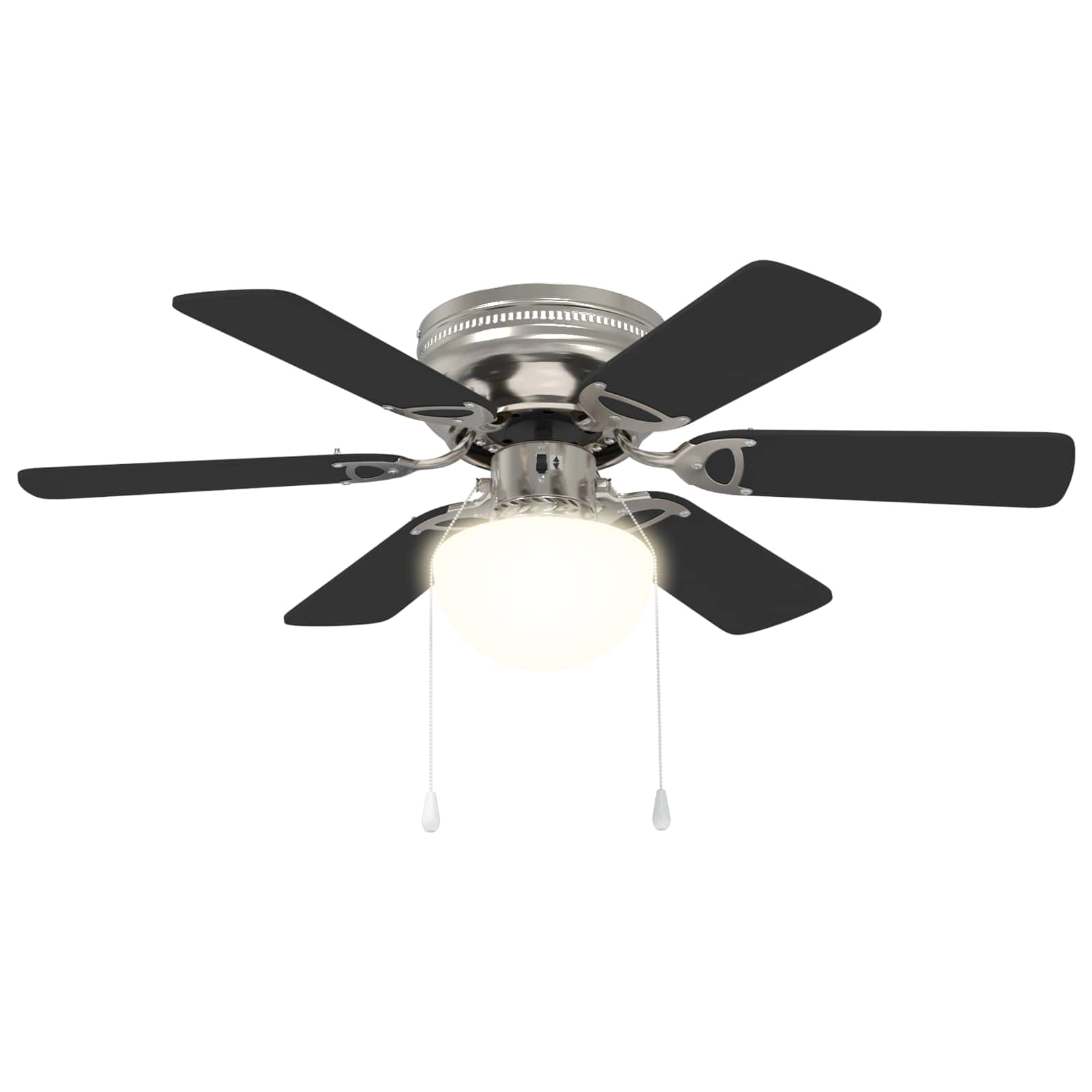 Deckenventilator mit Licht Ø 82 cm Schwarz