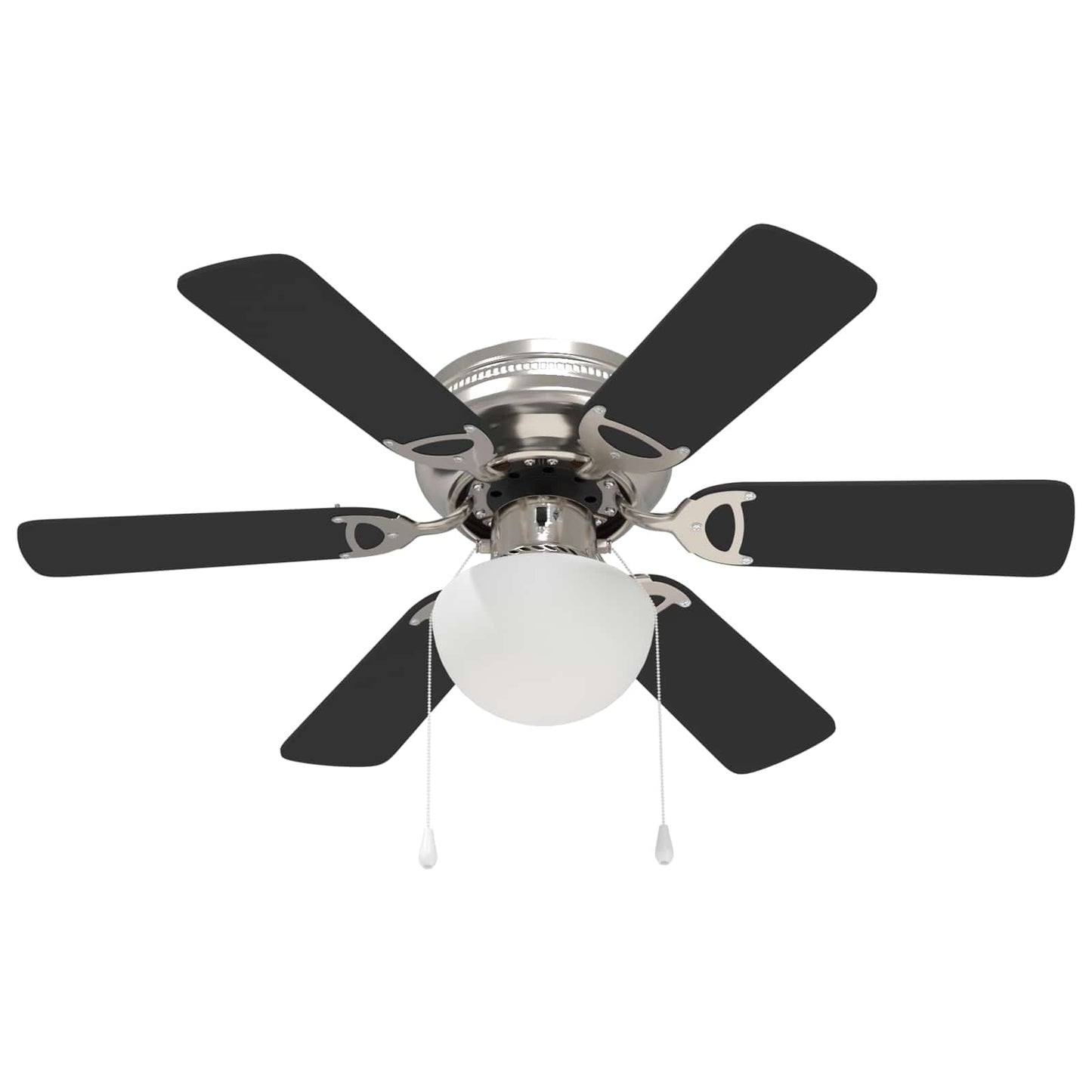 Deckenventilator mit Licht Ø 82 cm Schwarz