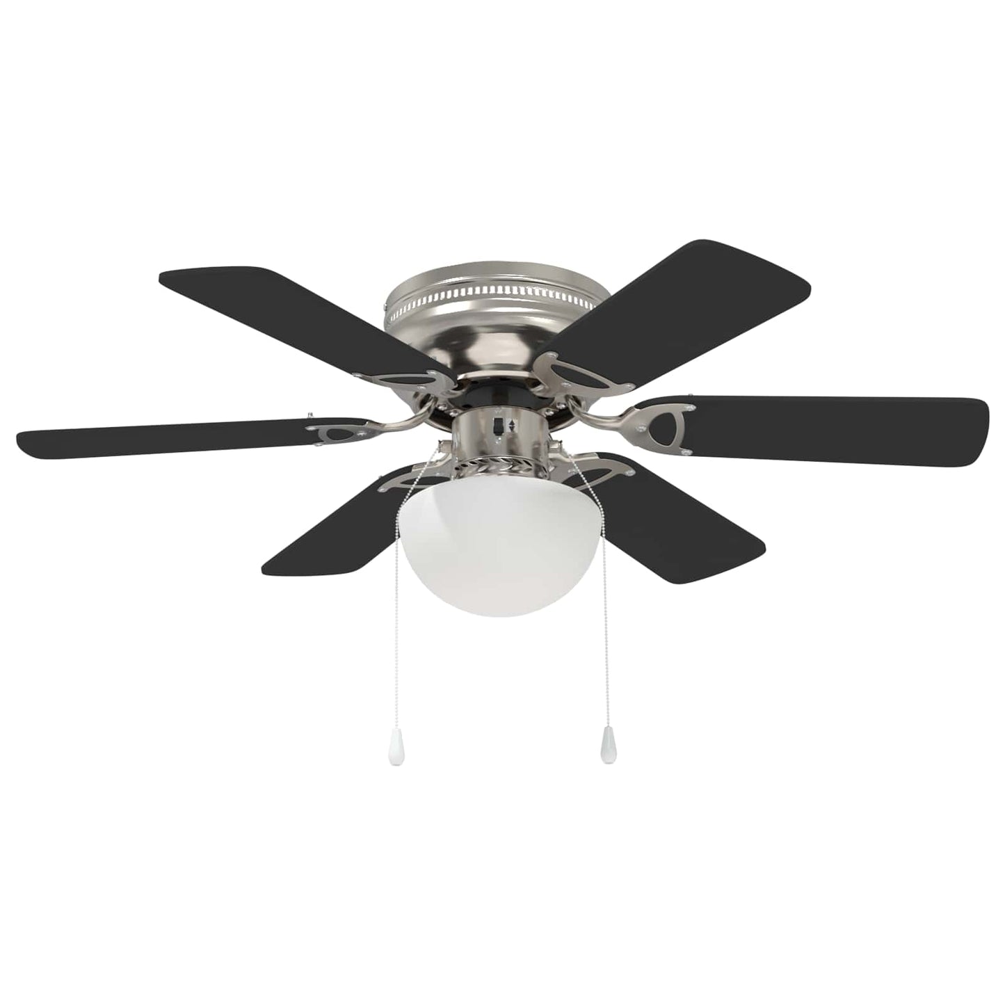 Deckenventilator mit Licht Ø 82 cm Schwarz