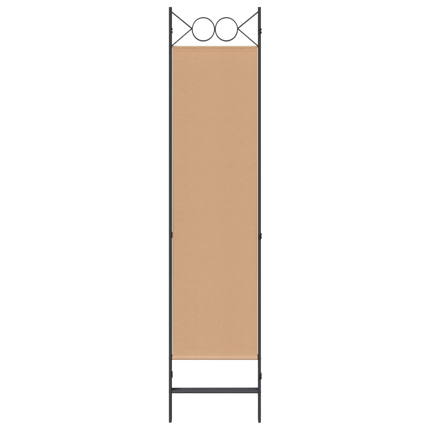 3-Panel Room Divider Beige 120 x 180 cm Stoff