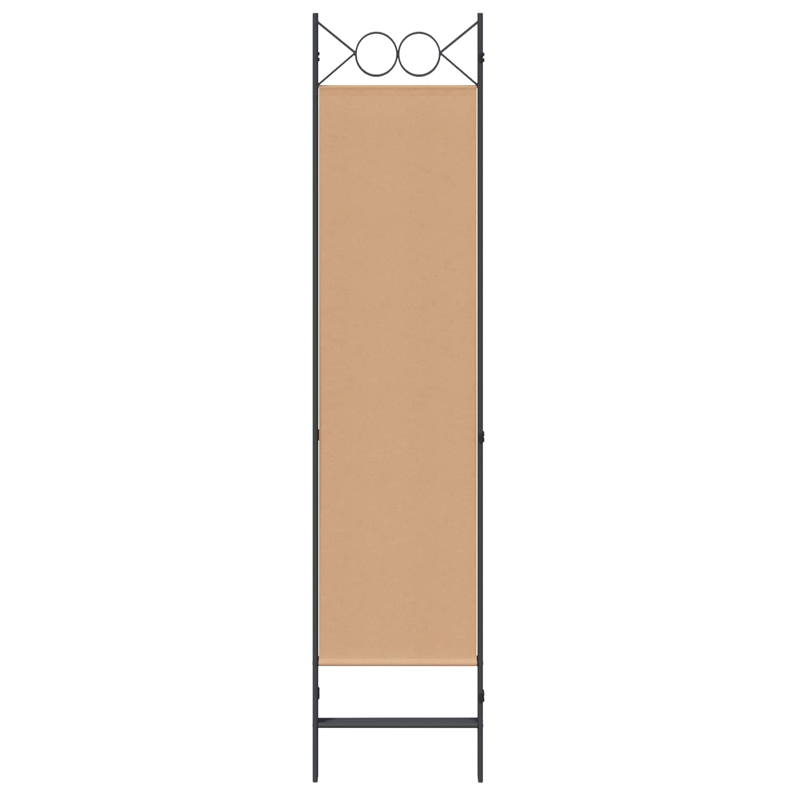 3-Panel Room Divider Beige 120 x 180 cm Stoff