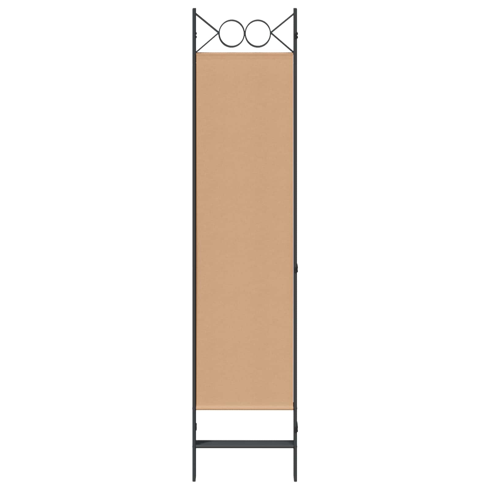 4-Panel Room Divider Beige 160 x 180 cm Stoff