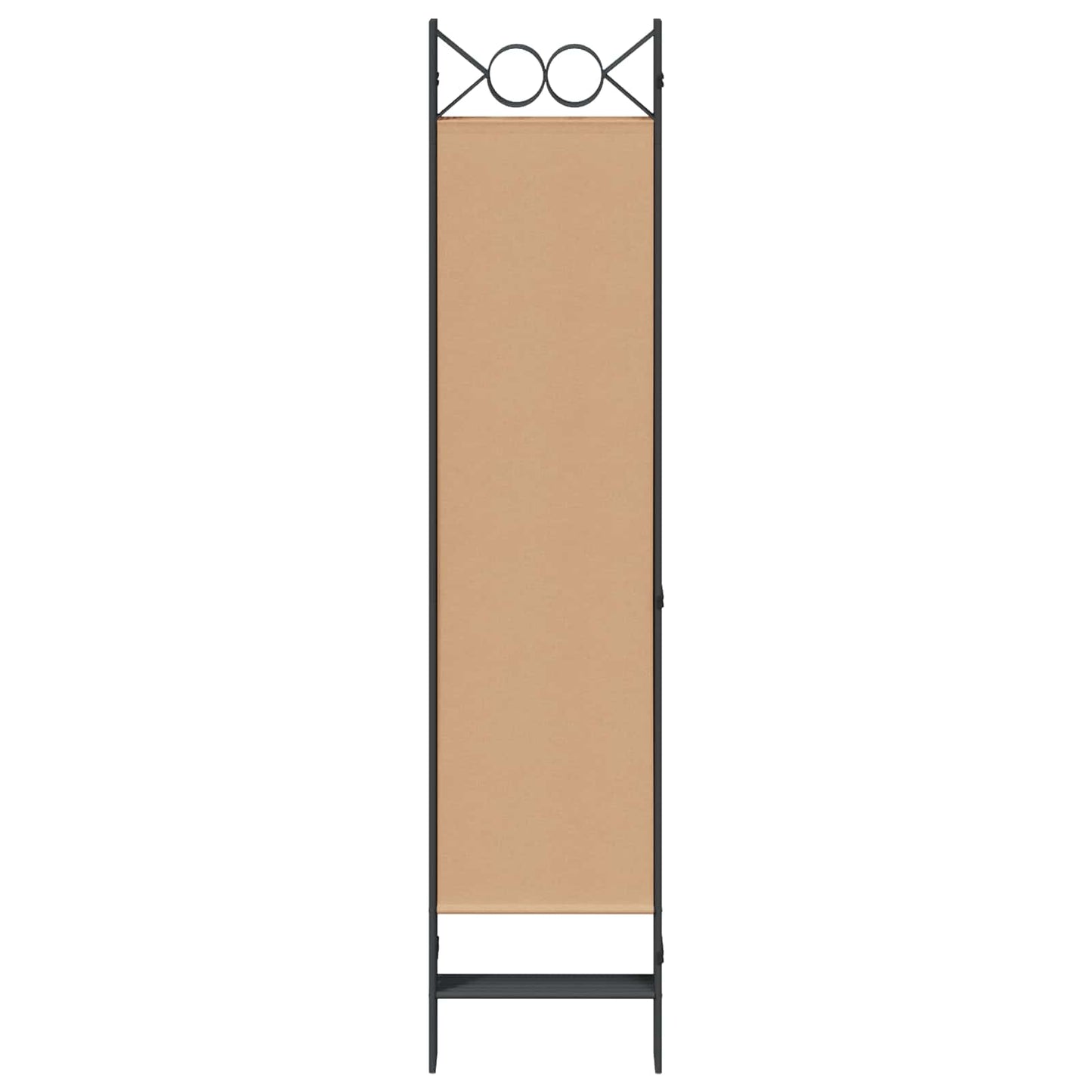 6-teiliger Raumtrenner Beige 240 x 180 cm Stoff