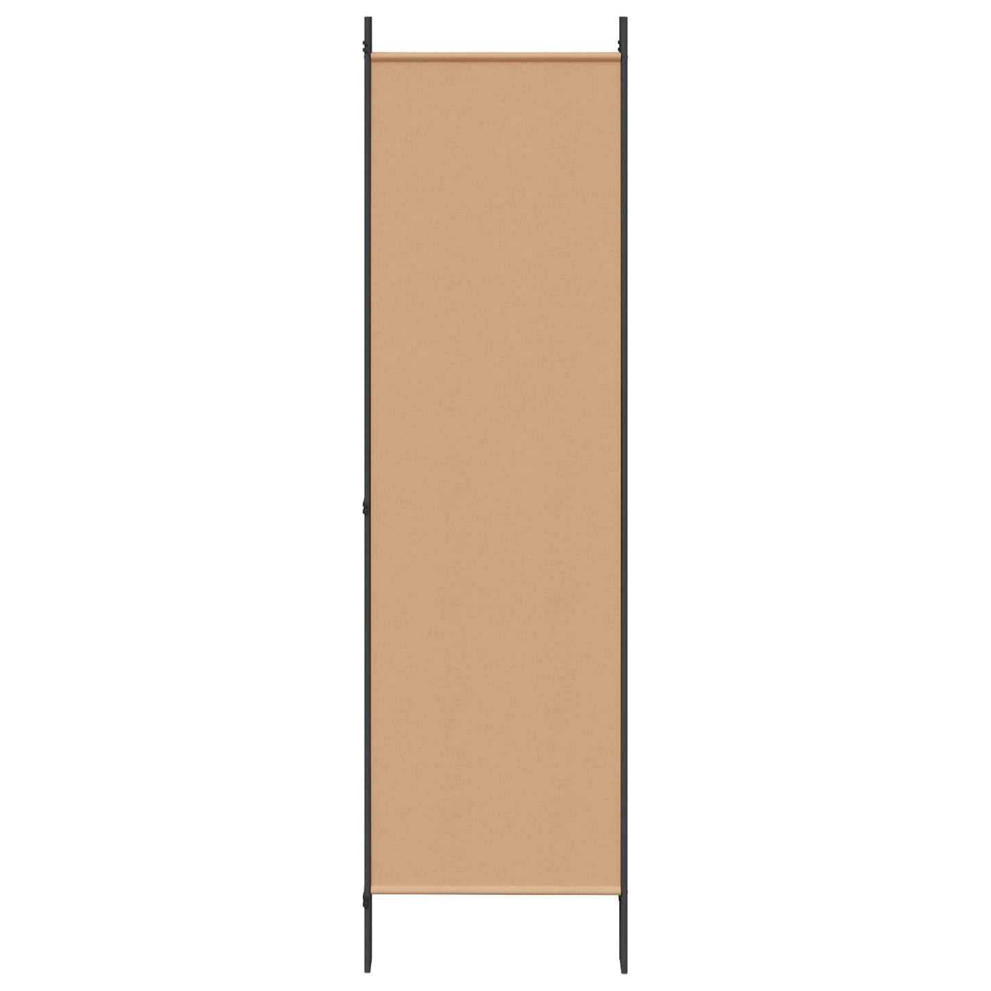 5-teiliger Raumteiler Beige 250 x 180 cm Stoff