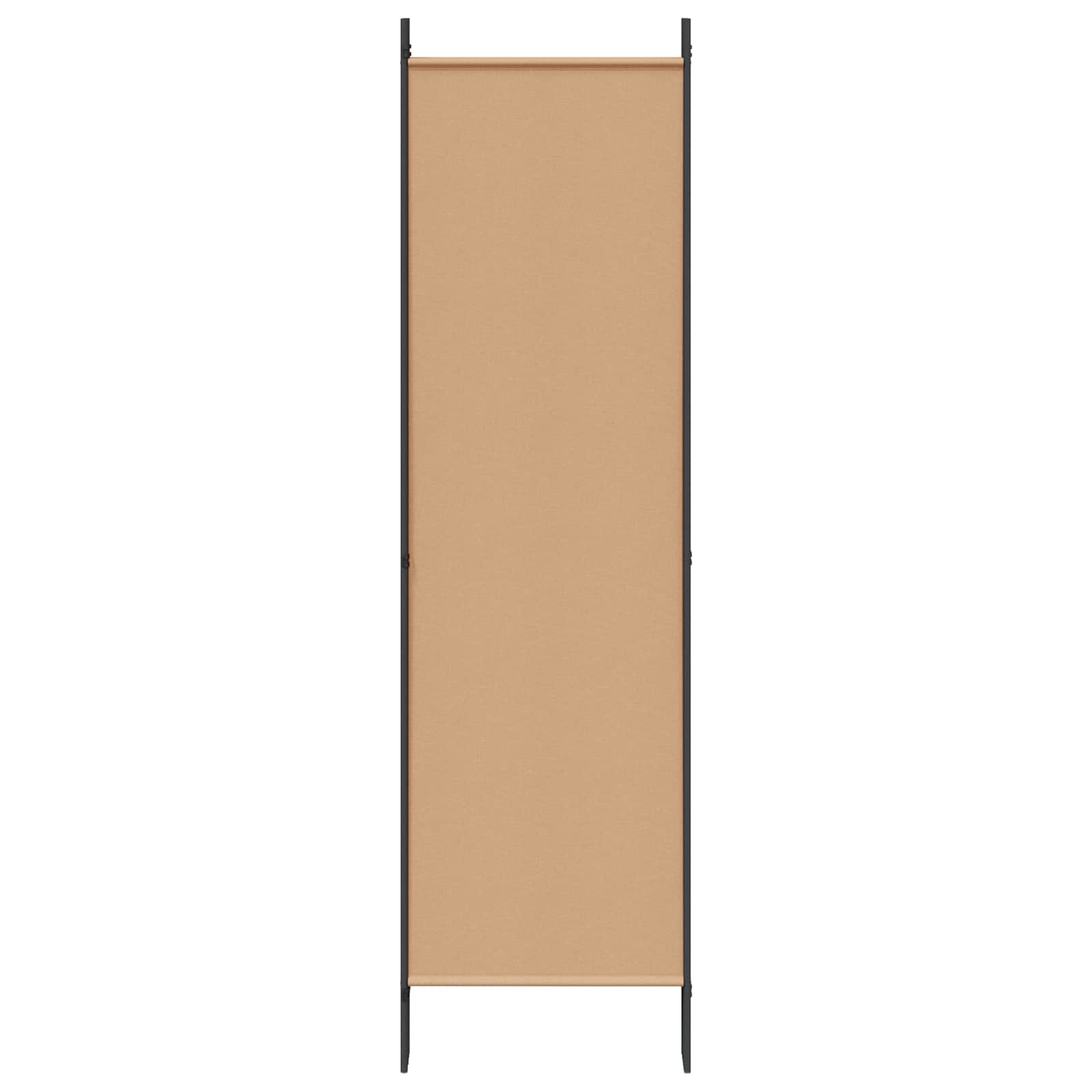 6-teiliger Raumtrenner Beige 300 x 180 cm Stoff