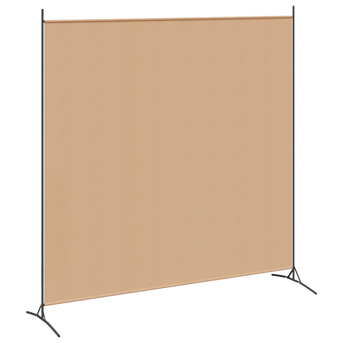 Einzel Panel Raumteiler Beige 175 x 180 cm Stoff