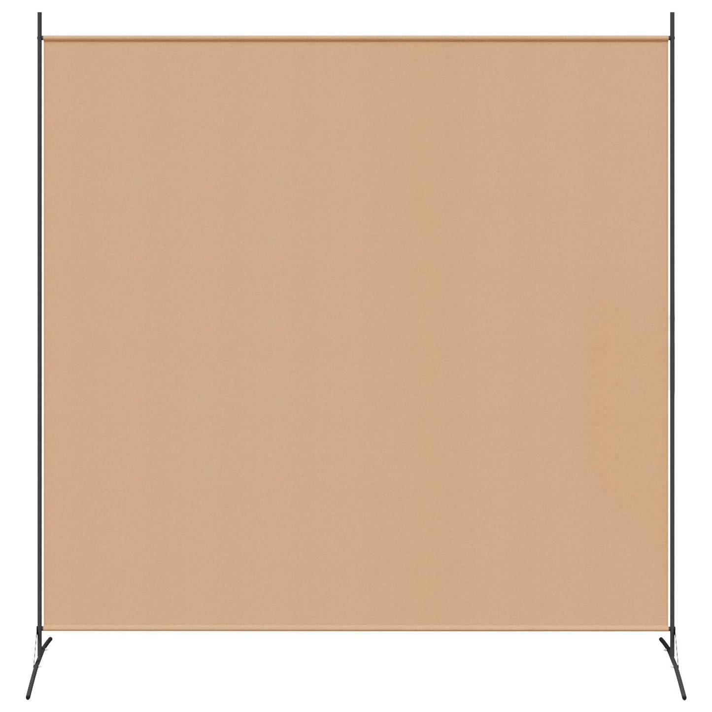 Einzel Panel Raumteiler Beige 175 x 180 cm Stoff