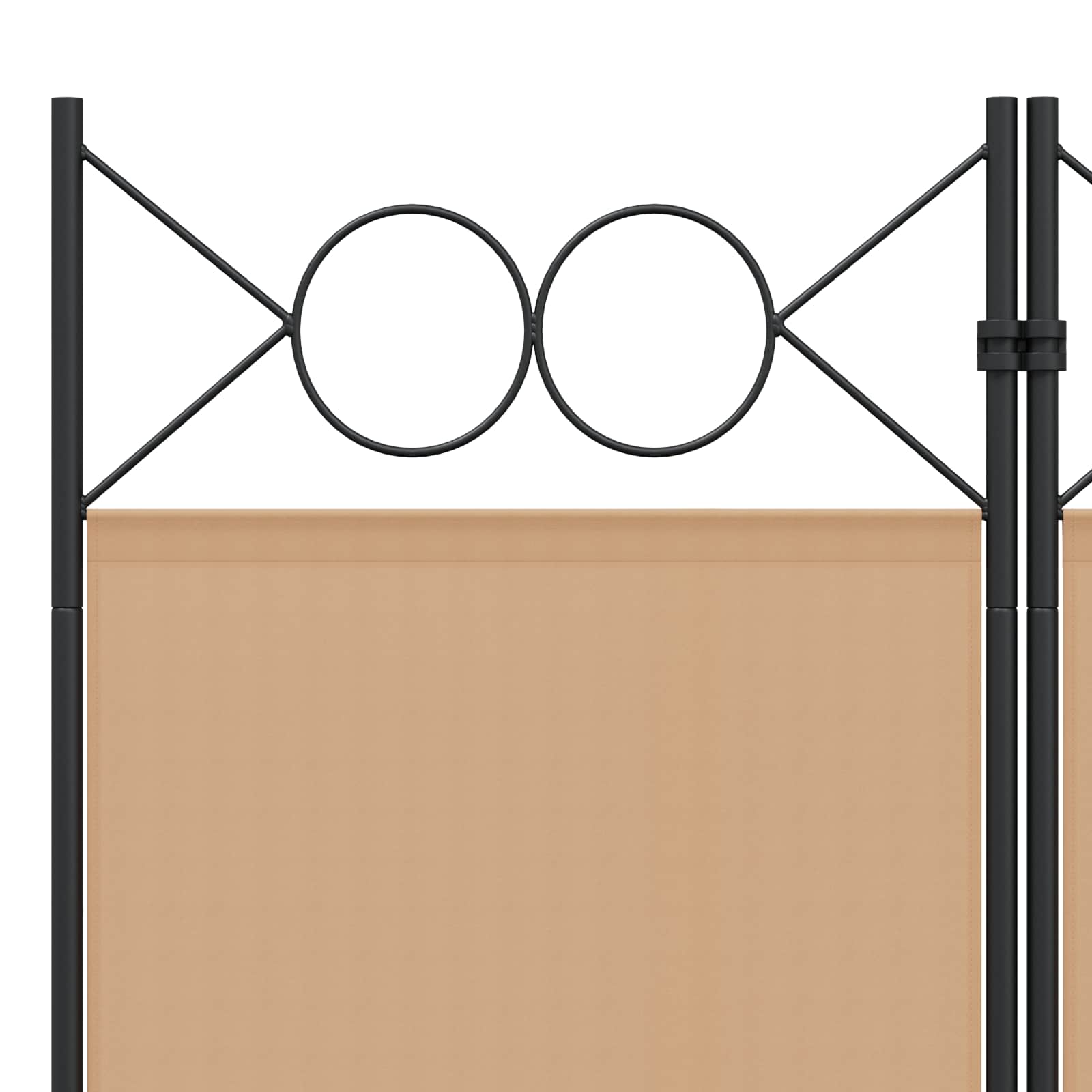 3-teiliger Raumteiler Beige 120 x 200 cm Stoff