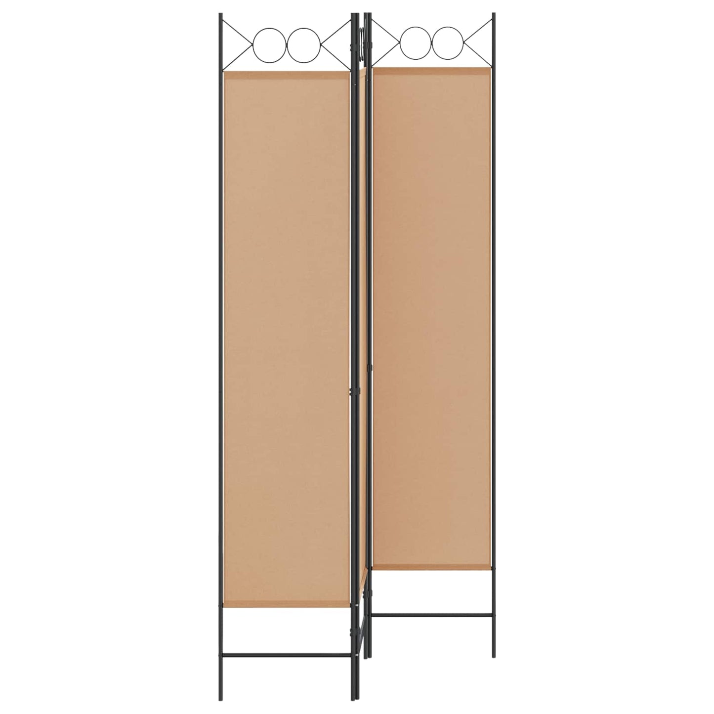 3-teiliger Raumteiler Beige 120 x 200 cm Stoff