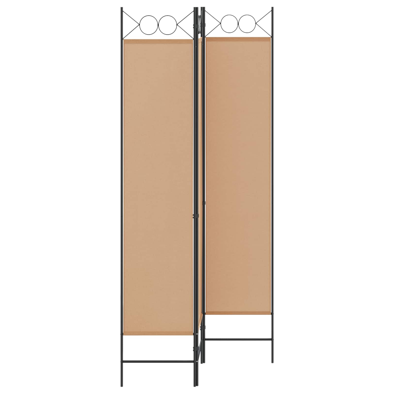 3-teiliger Raumteiler Beige 120 x 200 cm Stoff