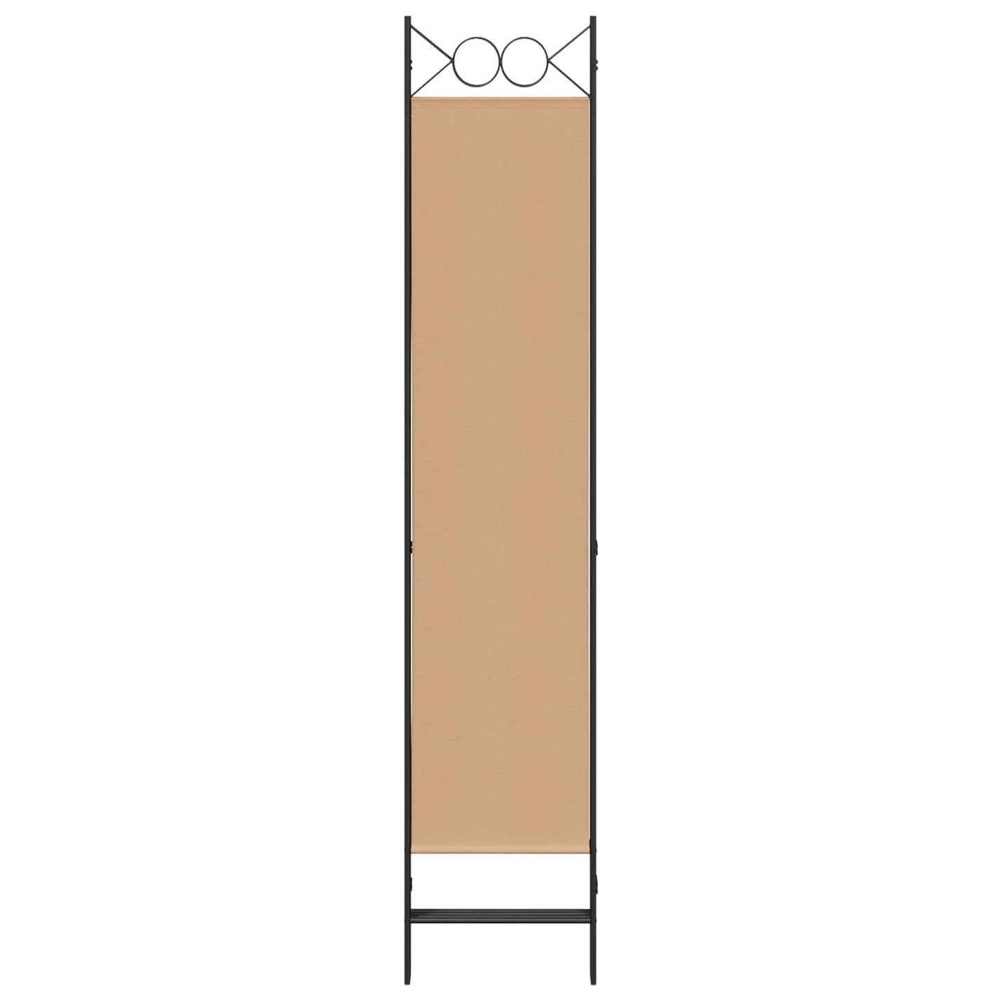 4-teiliger Raumteiler Beige 160 x 200 cm Stoff