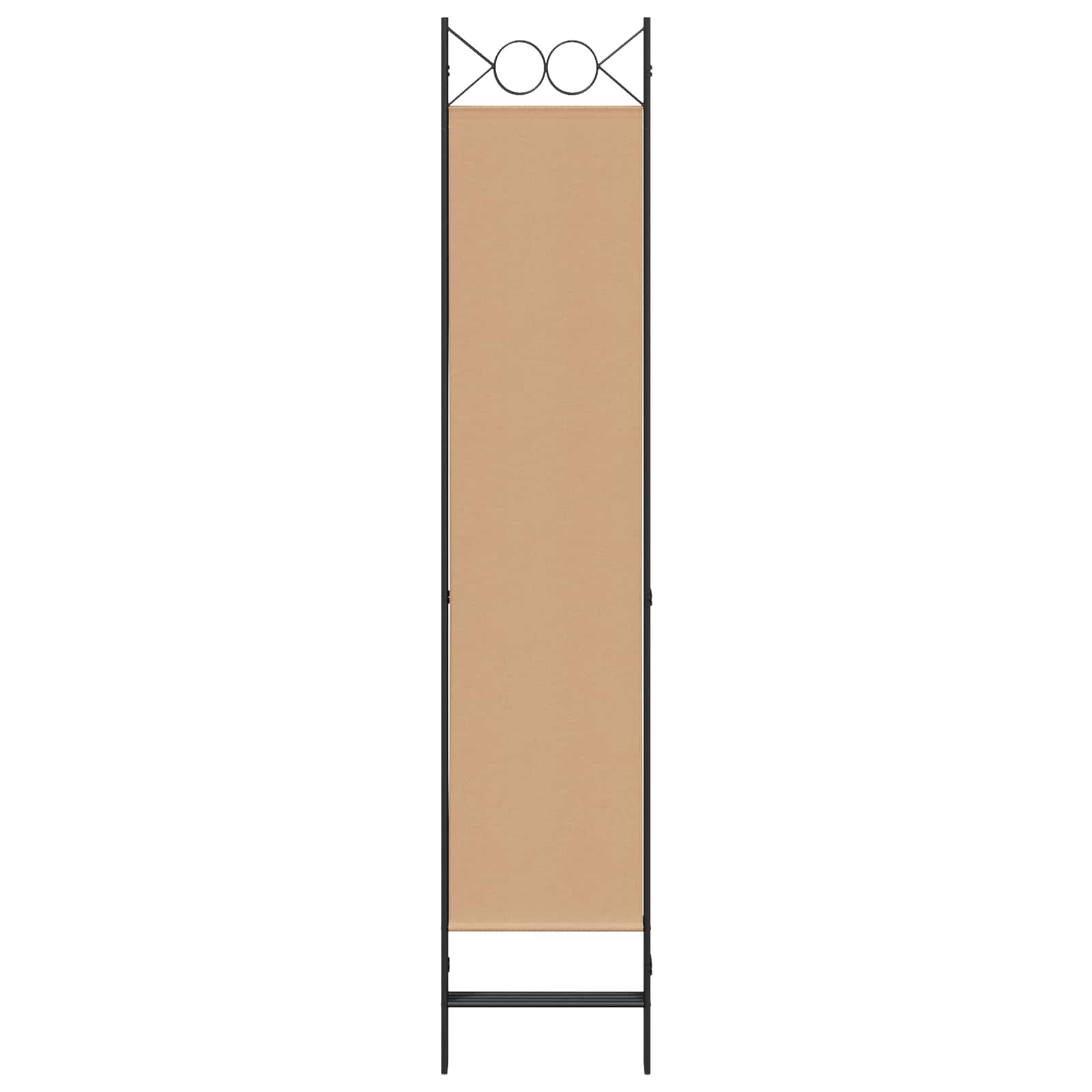 4-teiliger Raumteiler Beige 160 x 200 cm Stoff
