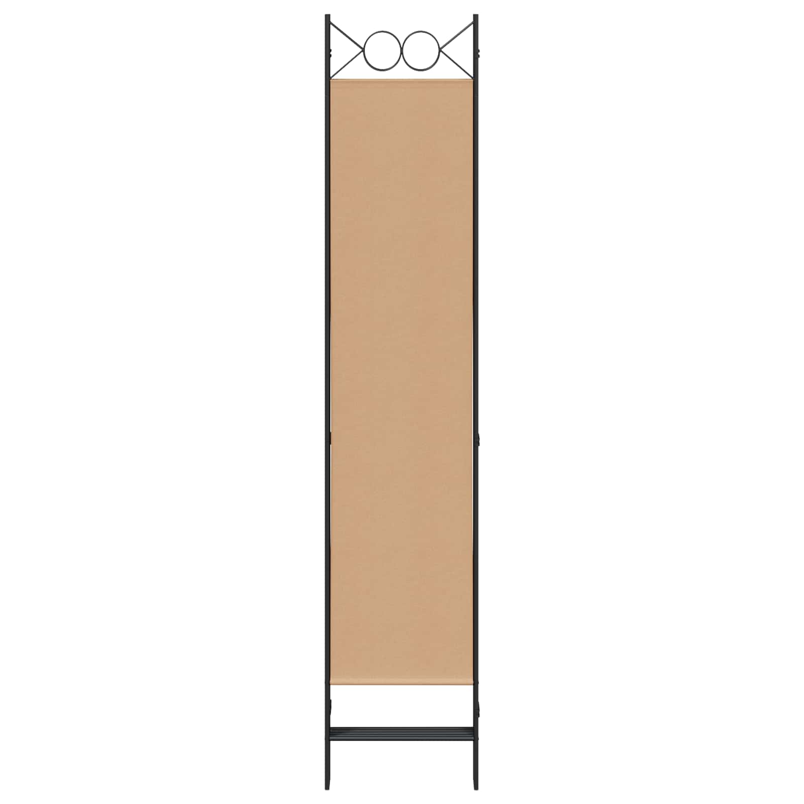 5-teiliger Raumteiler Beige 200 x 200 cm Stoff