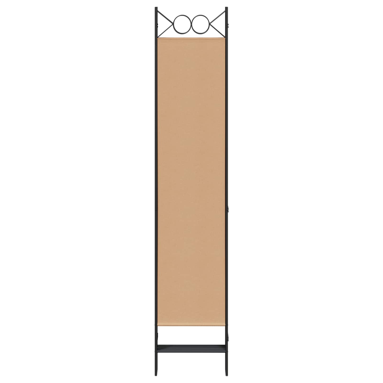 6-teiliger Raumtrenner Beige 240 x 200 cm Stoff