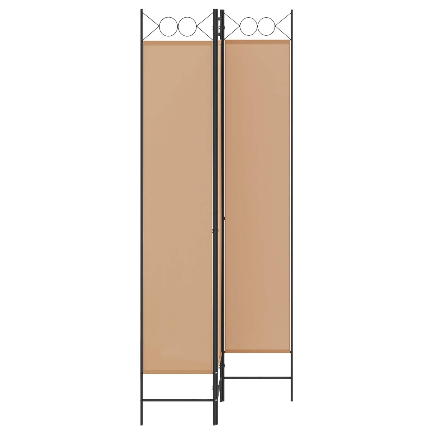 3-teiliger Raumteiler Beige 120 x 220 cm Stoff