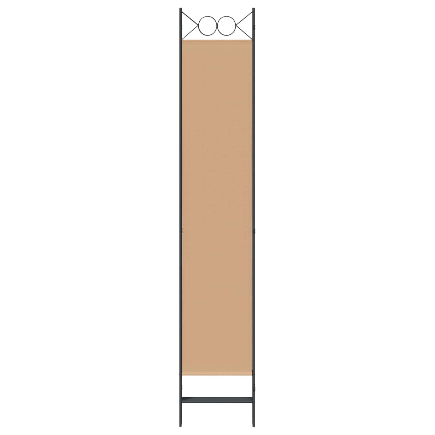 4-teiliger Raumteiler Beige 160 x 220 cm Stoff