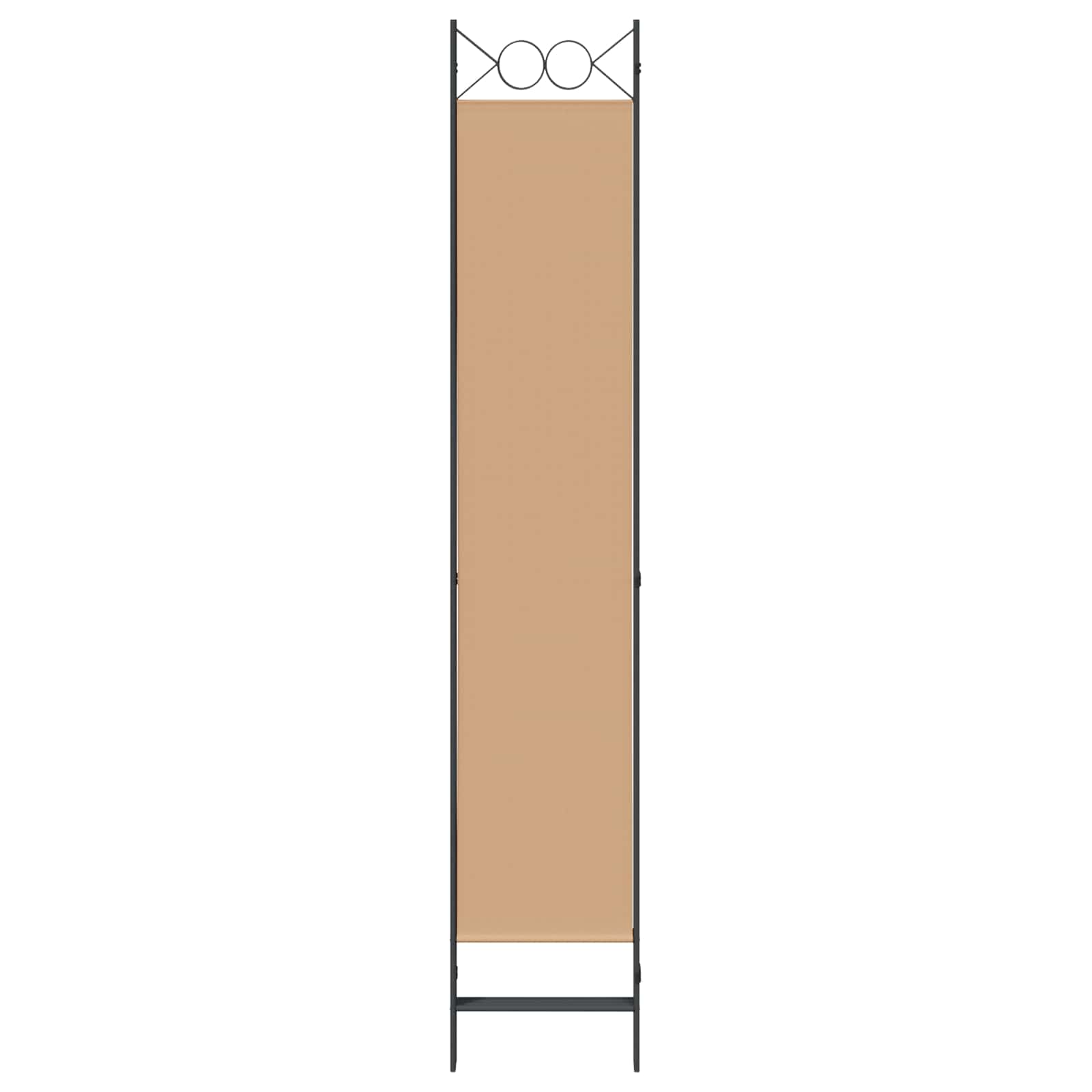 4-teiliger Raumteiler Beige 160 x 220 cm Stoff