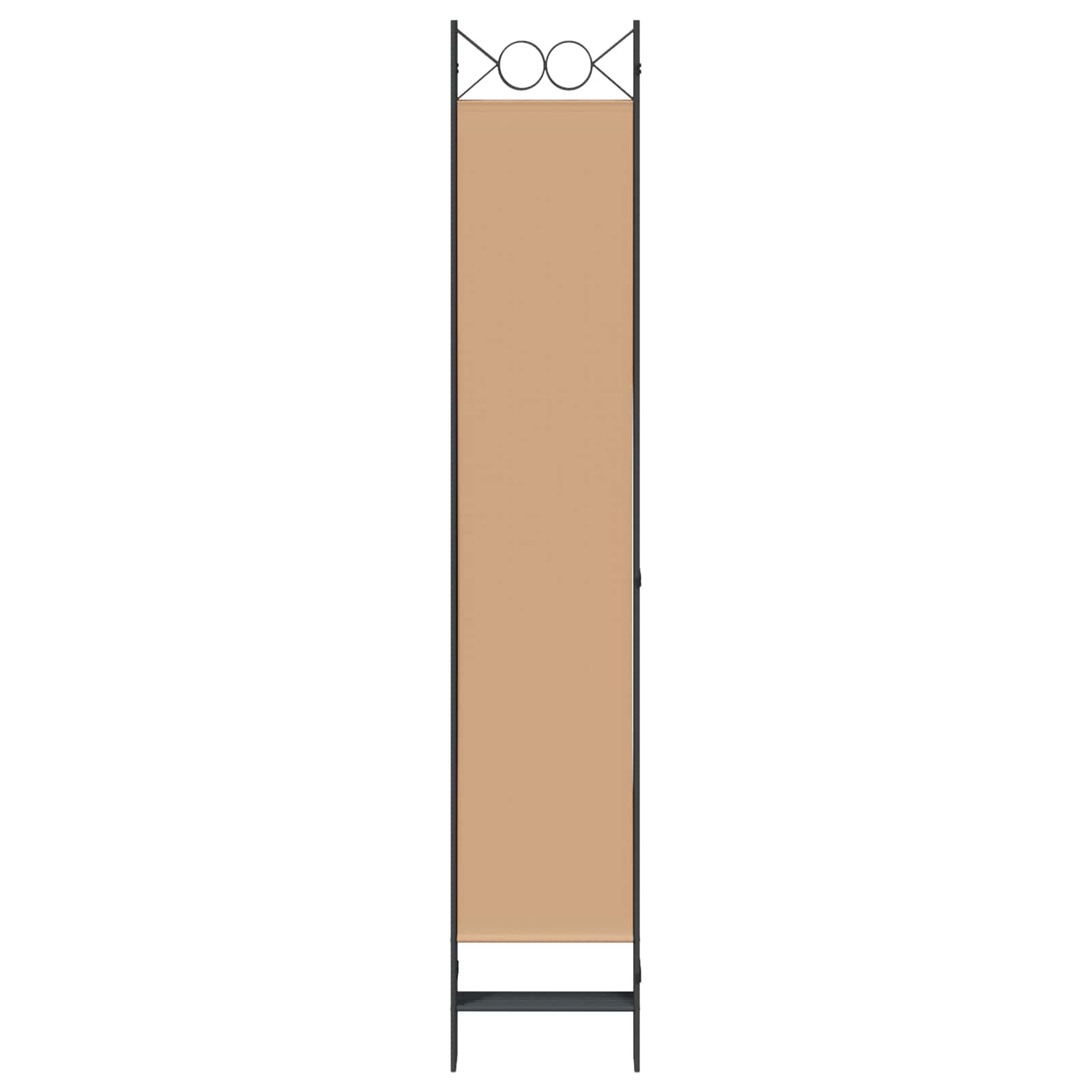6-teiliger Raumtrenner Beige 240 x 220 cm Stoff