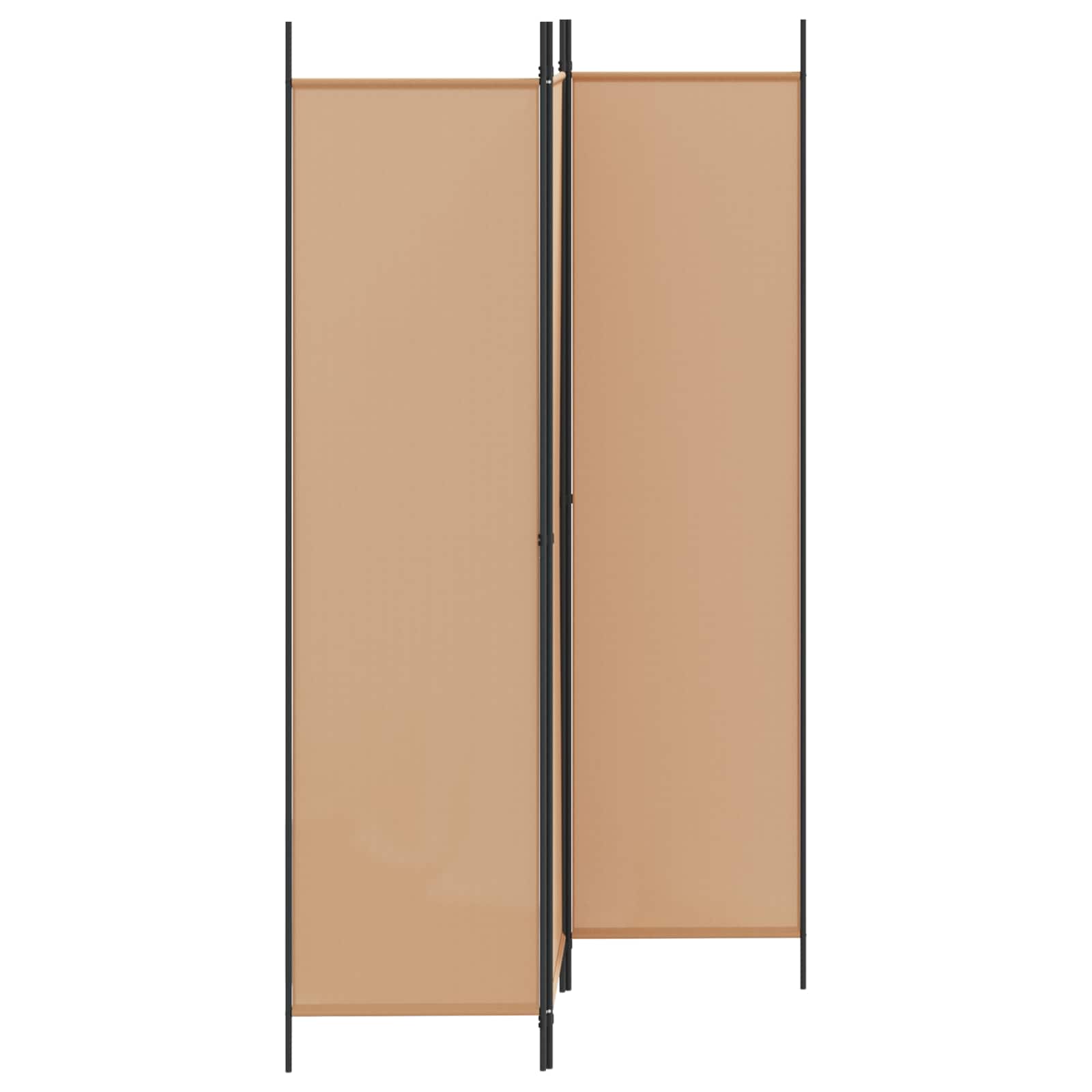 Raumteiler Beige 150 x 200 cm Stoff