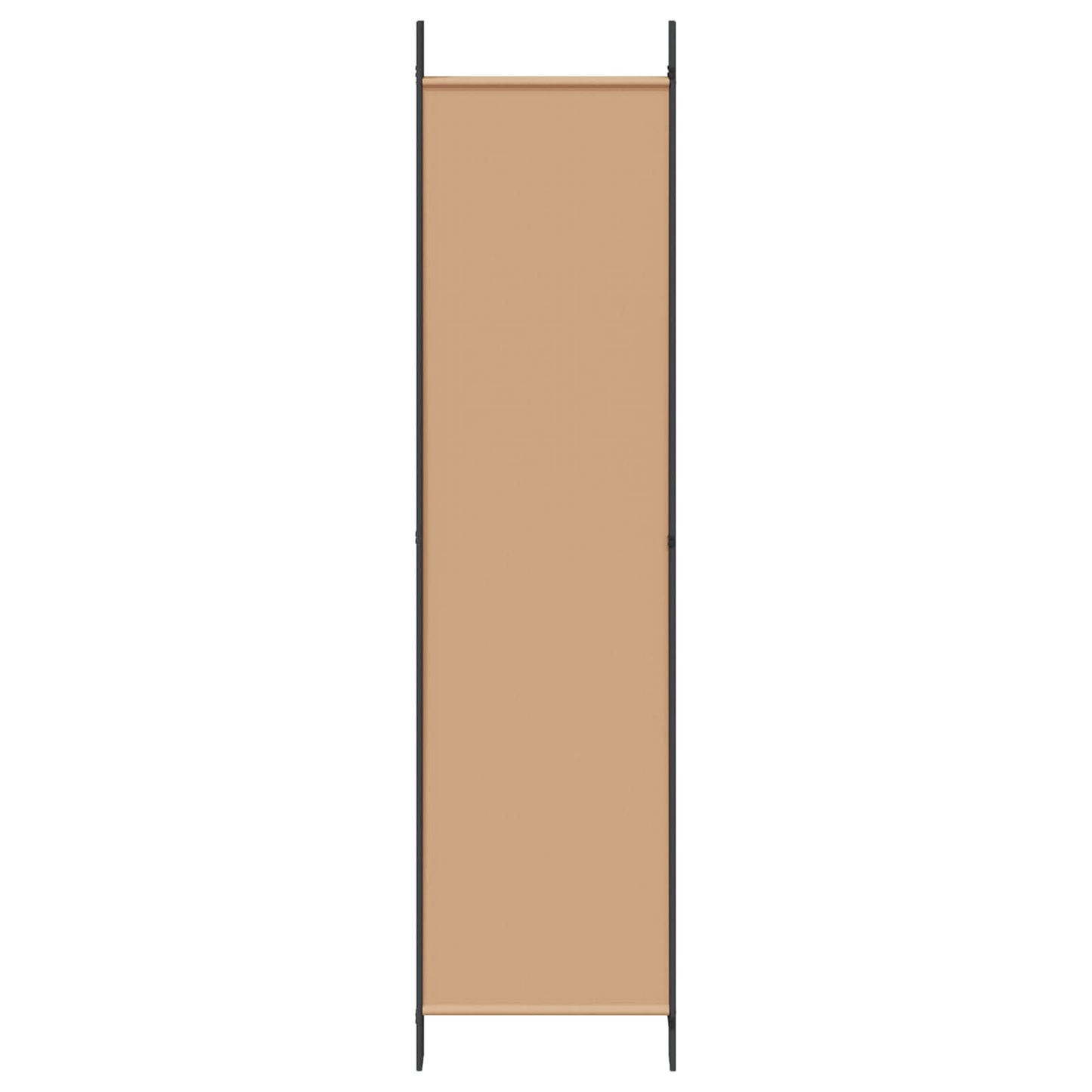 Raumteiler Beige 250 x 200 cm Stoff