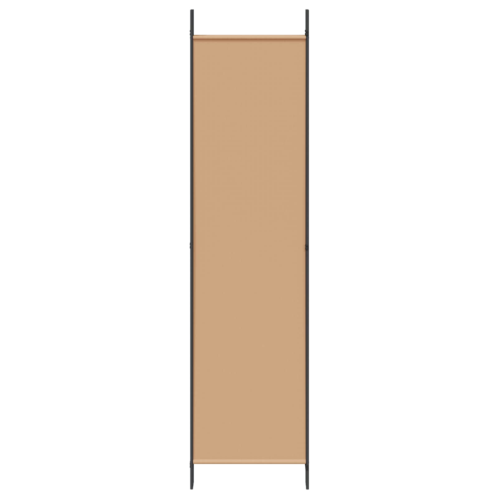 Raumteiler Beige 250 x 200 cm Stoff