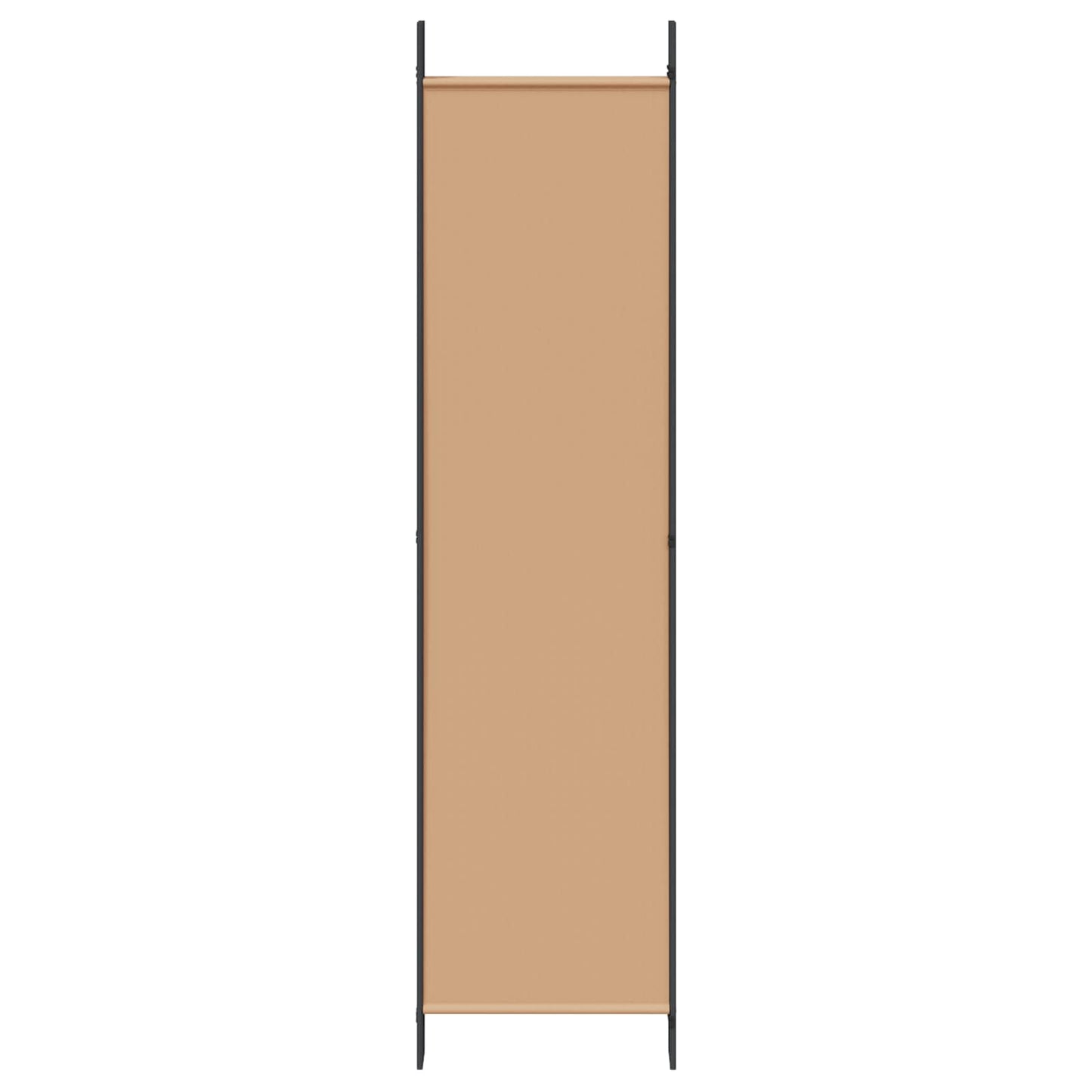 6-teiliger Raumtrenner Beige 300 x 200 cm Stoff