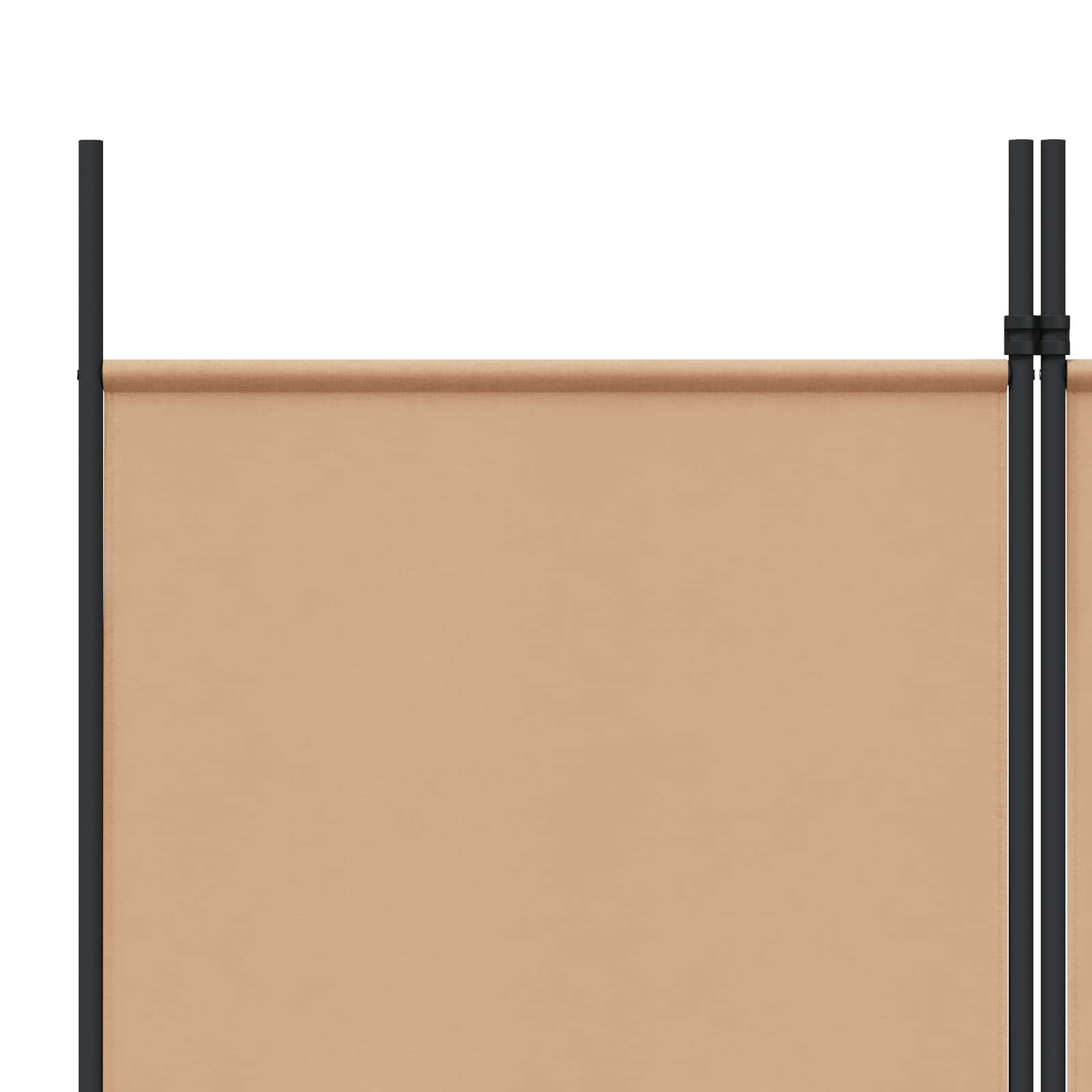 Raumteiler Beige 150 x 220 cm Stoff