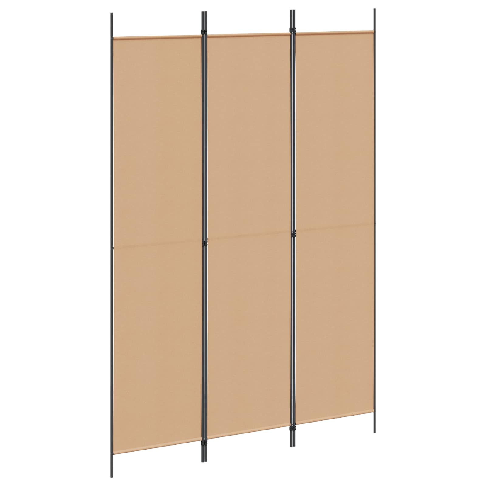 Raumteiler Beige 150 x 220 cm Stoff