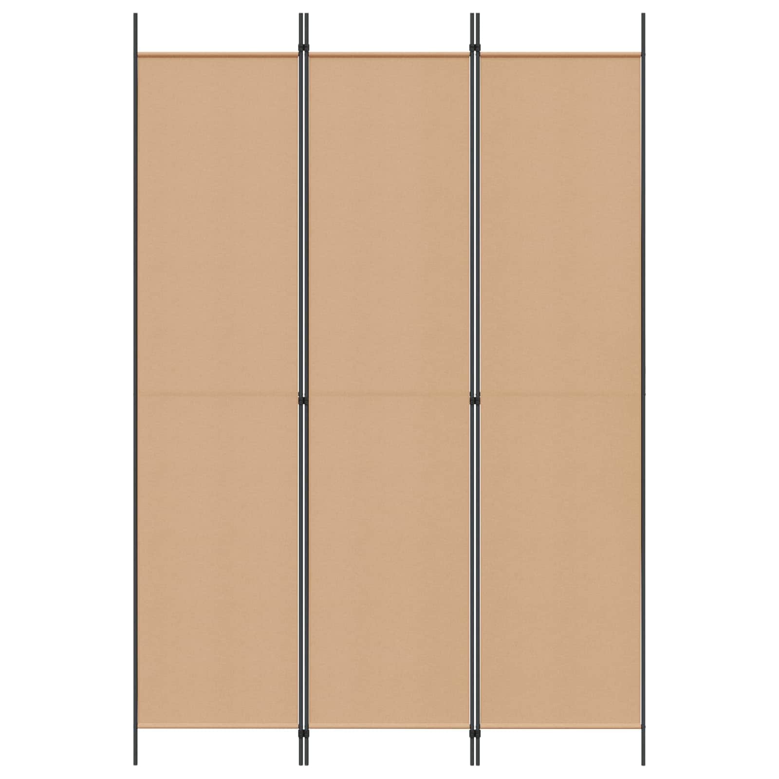 Raumteiler Beige 150 x 220 cm Stoff