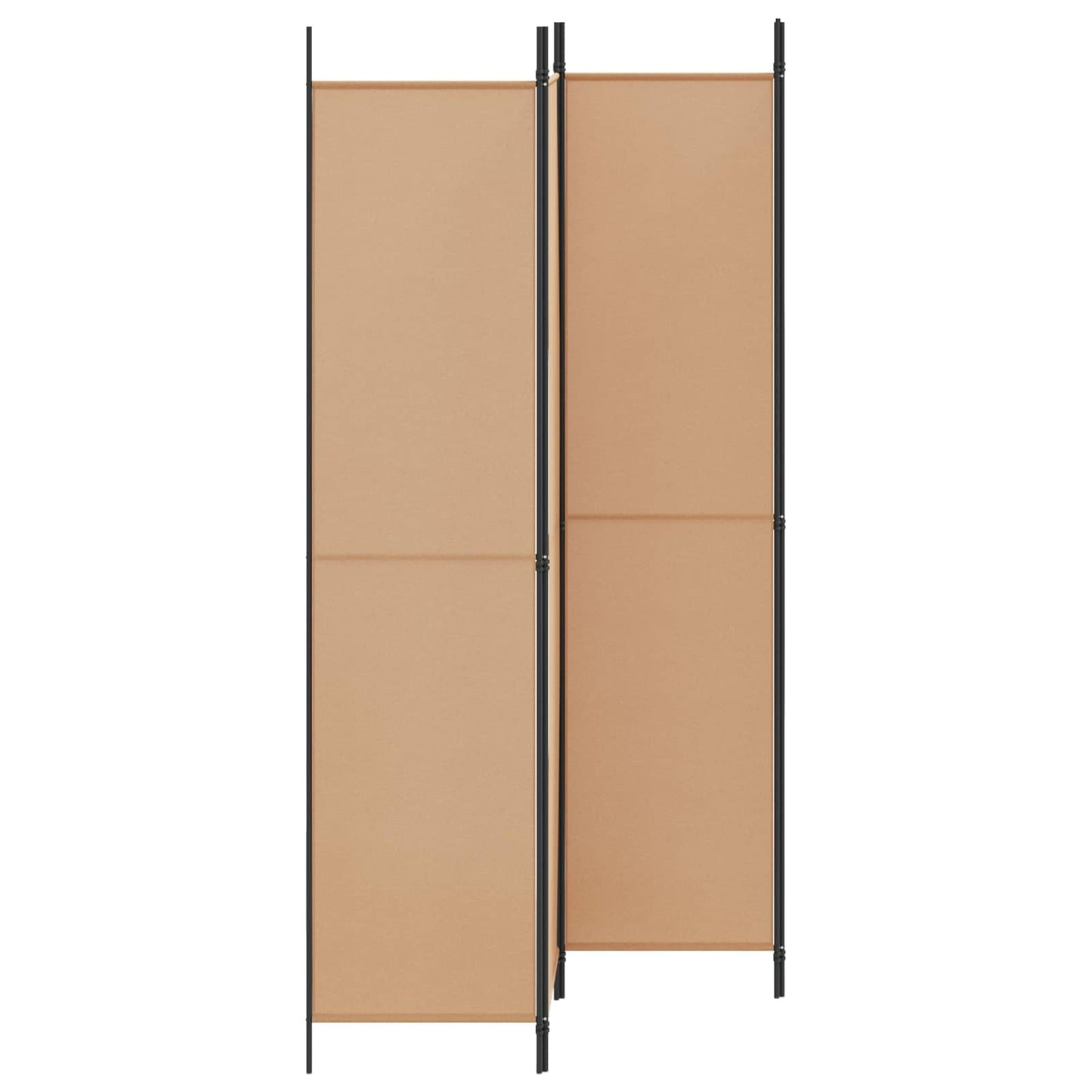 Raumteiler Beige 200 x 220 cm Stoff