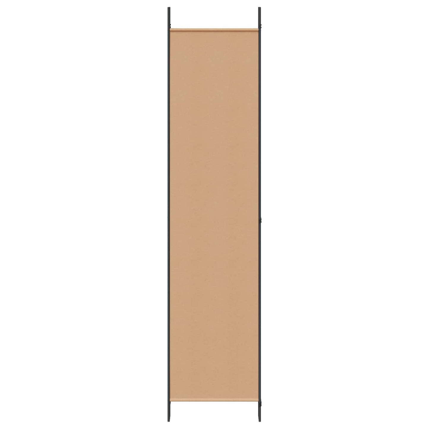 Raumteiler Beige 200 x 220 cm Stoff