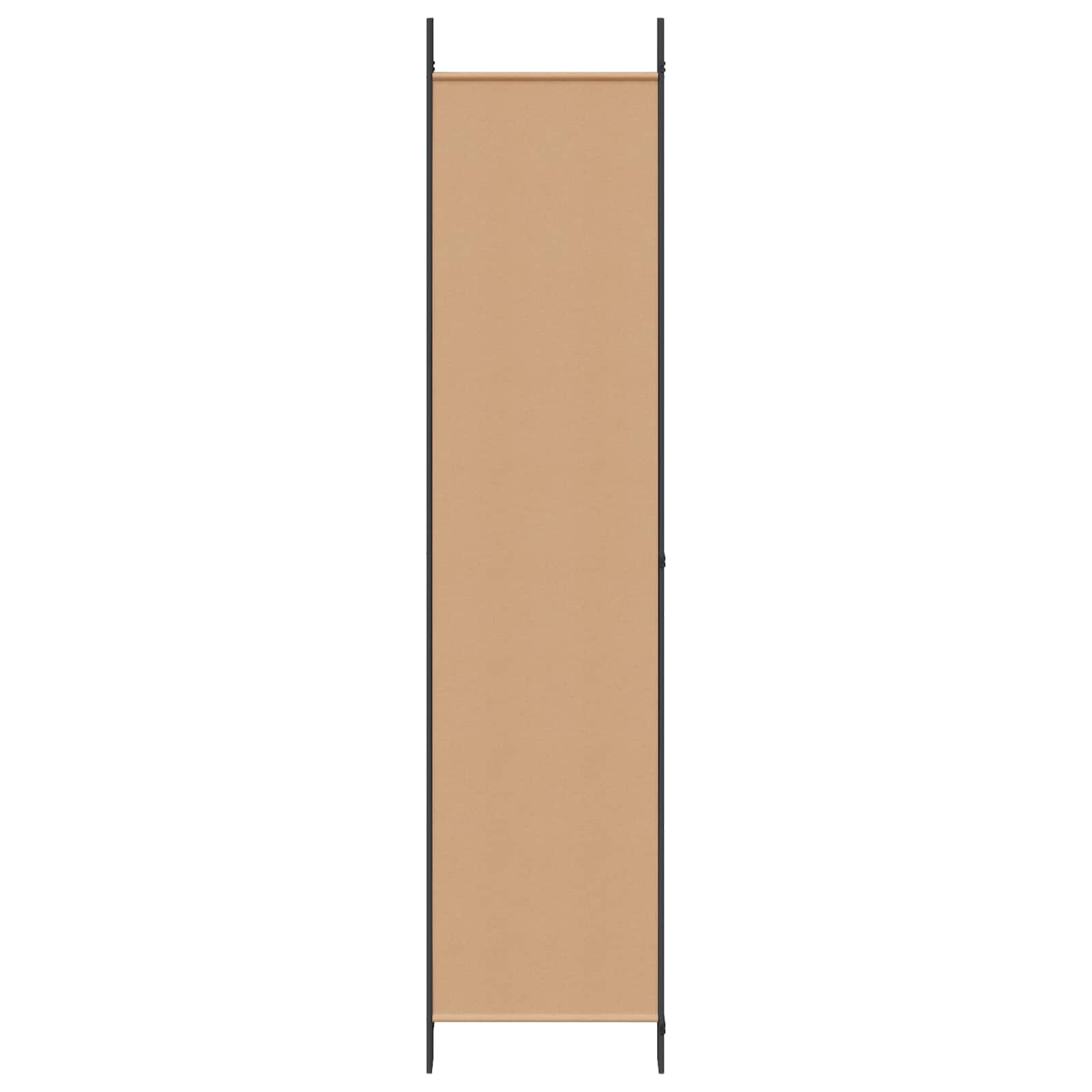 Raumteiler Beige 200 x 220 cm Stoff