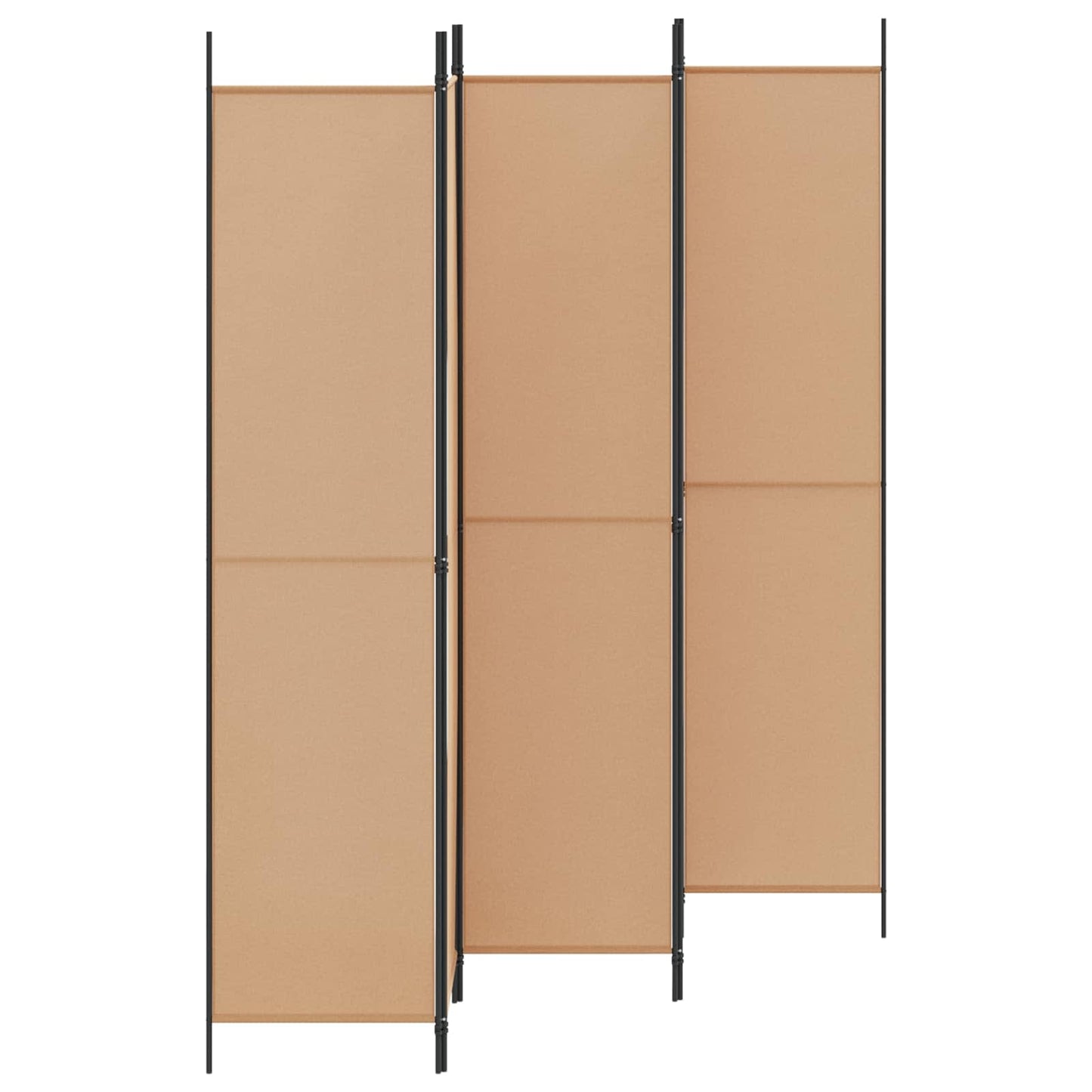 Raumteiler Beige 250 x 220 cm Stoff