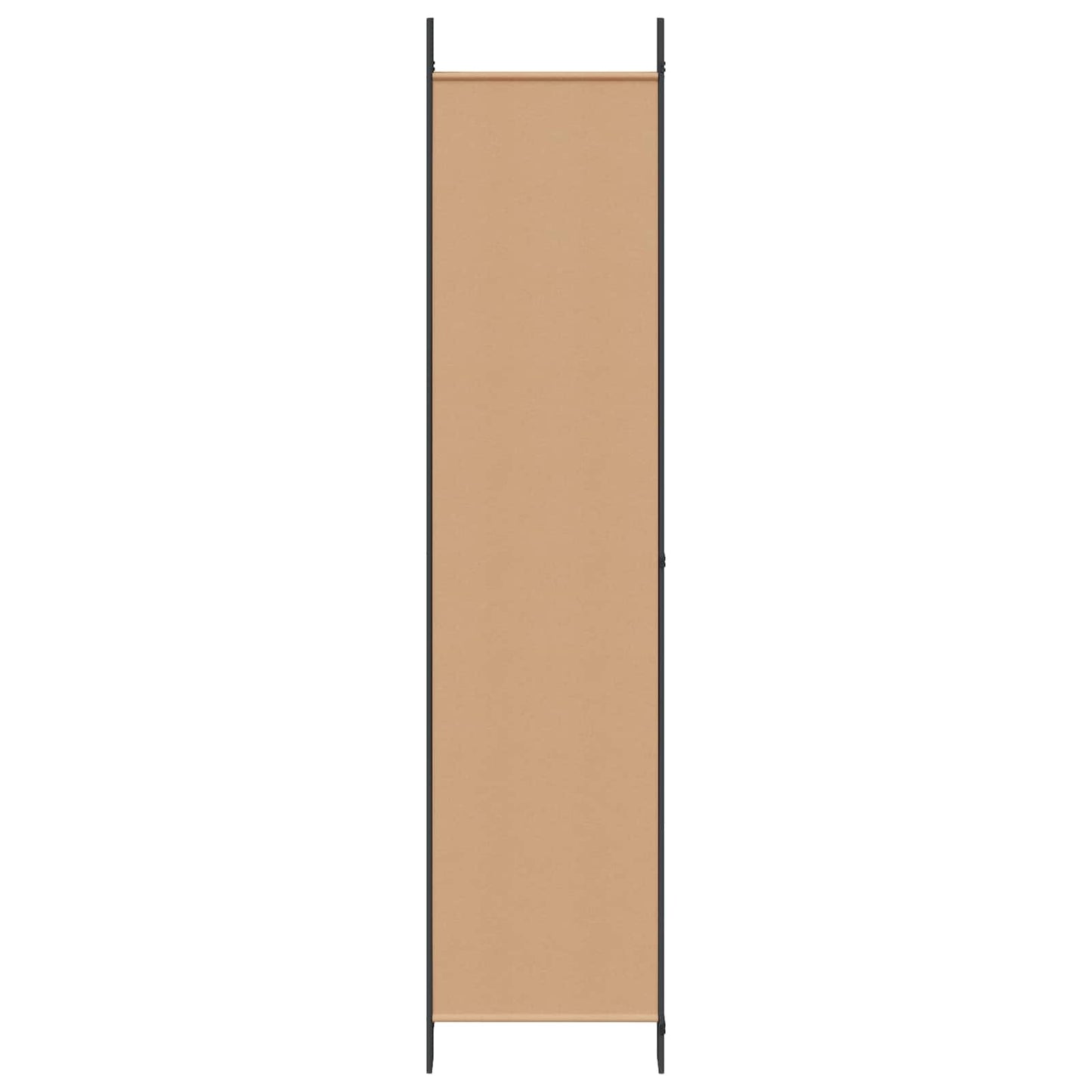 6-teiliger Raumtrenner Beige 300 x 220 cm Stoff