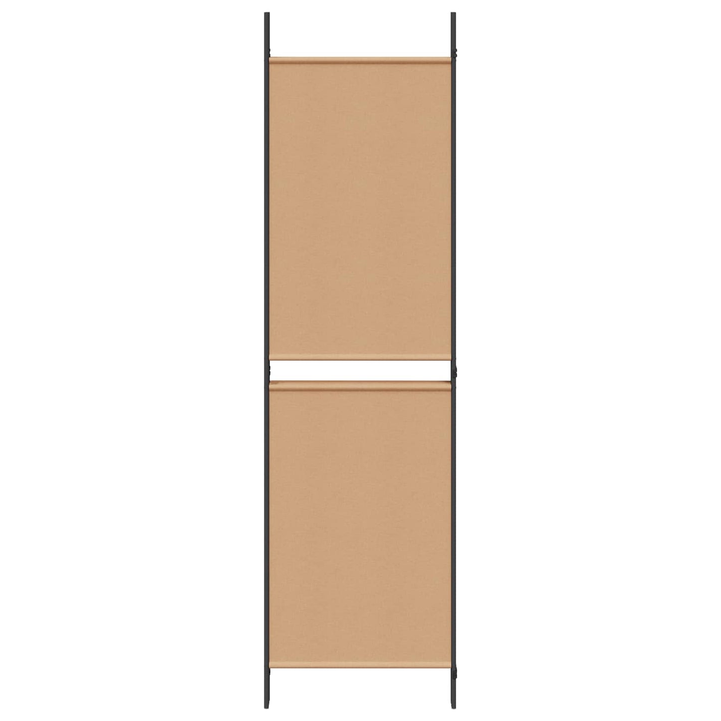 4-teiliger Raumteiler Beige 200 x 180 cm Stoff