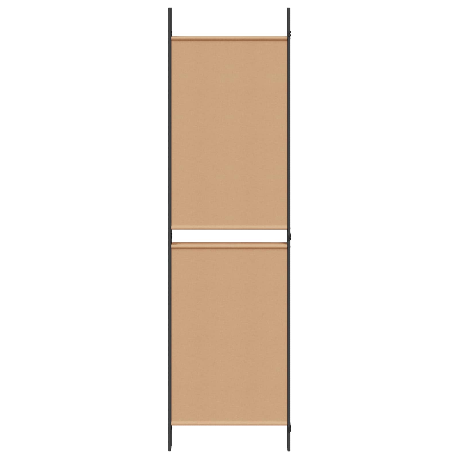 4-teiliger Raumteiler Beige 200 x 180 cm Stoff
