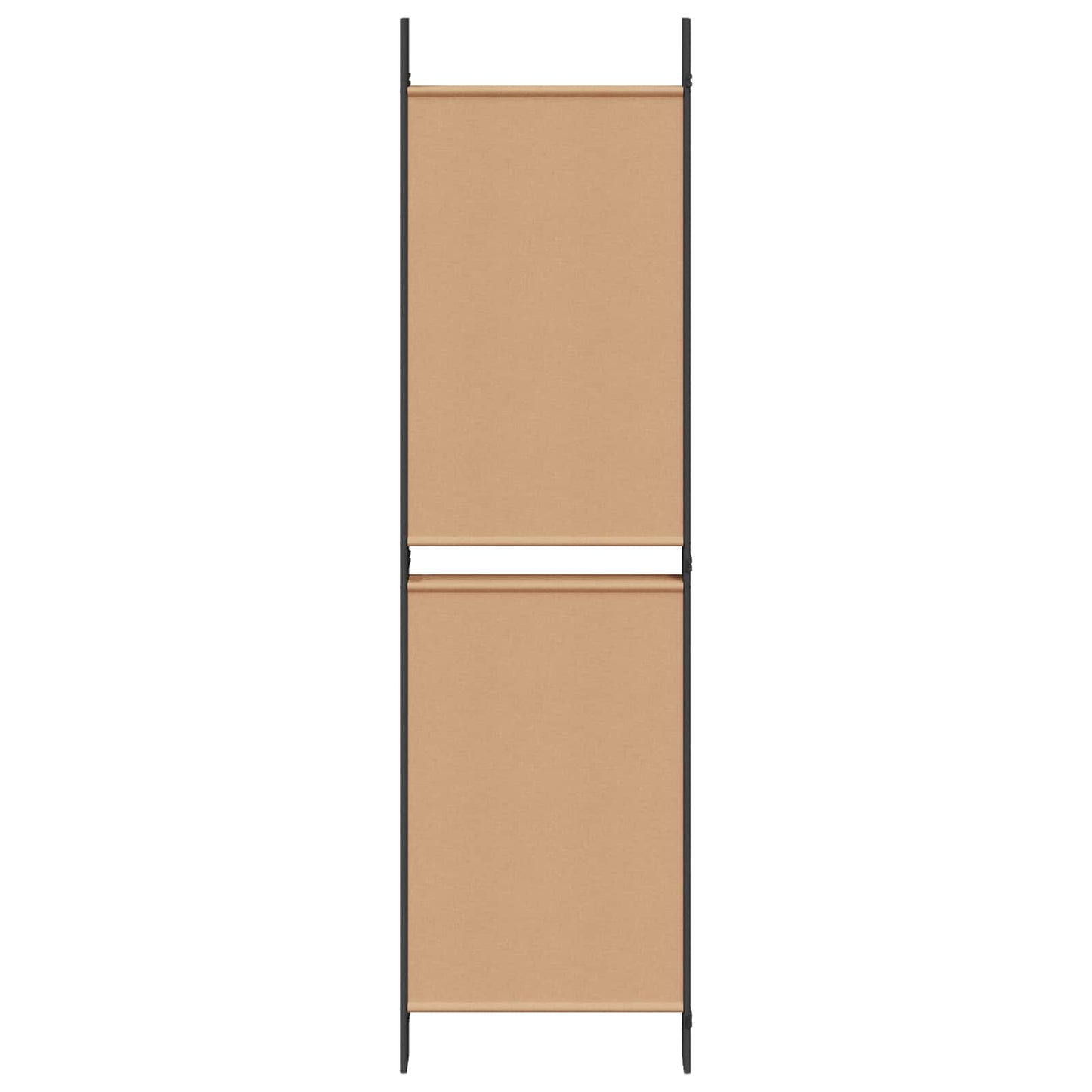 5-teiliger Raumteiler Beige 250 x 180 cm Stoff
