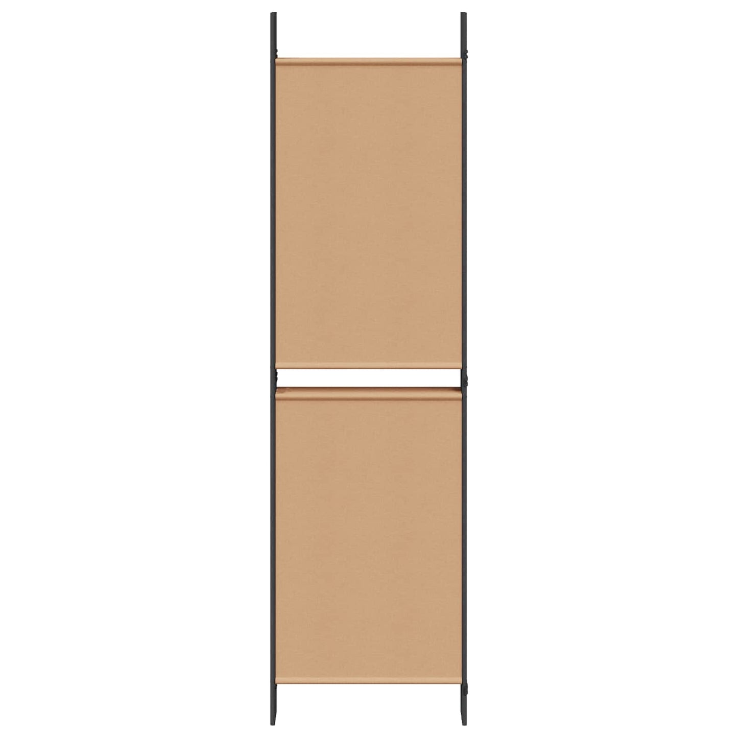 6-teiliger Raumtrenner Beige 300 x 180 cm Stoff