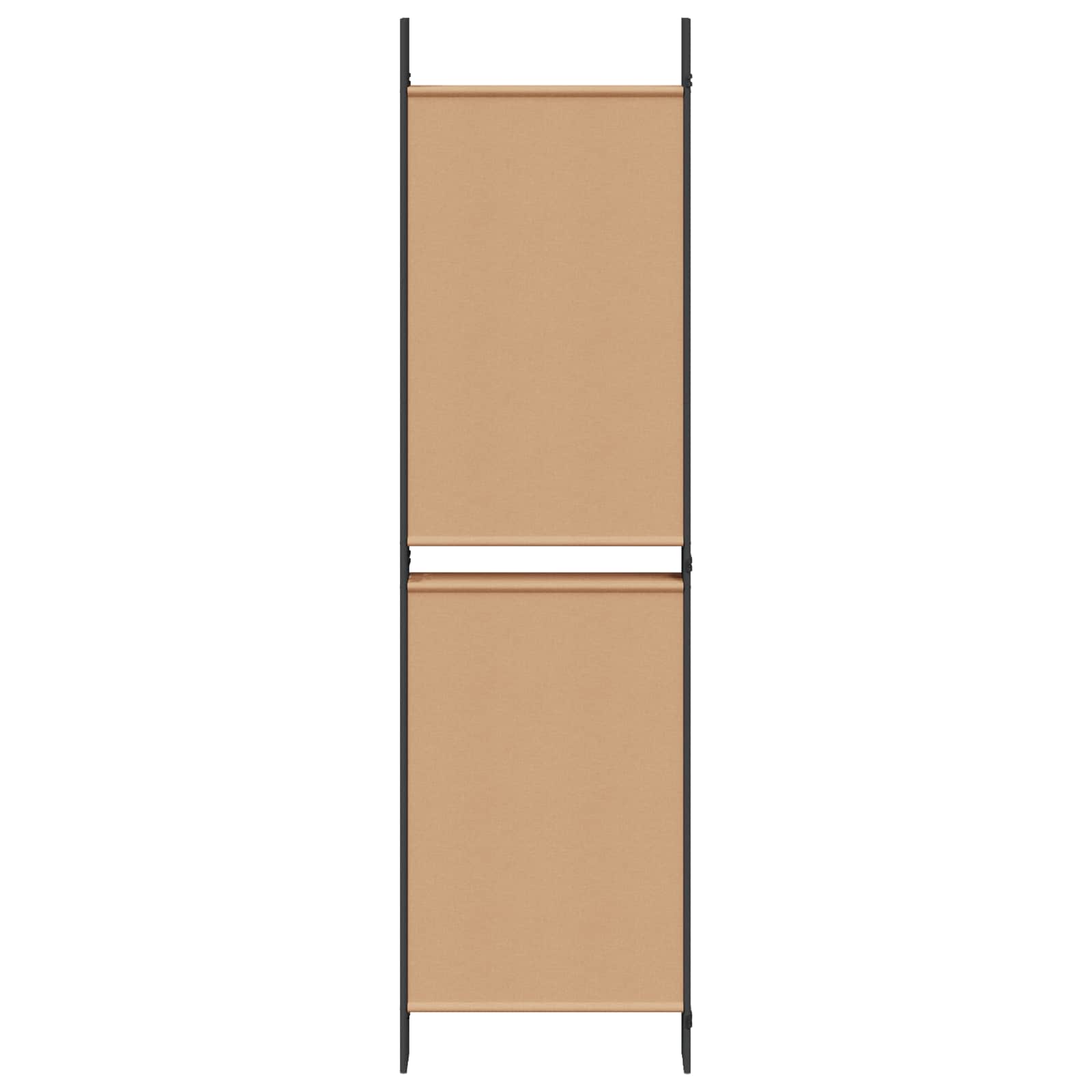 6-teiliger Raumtrenner Beige 300 x 180 cm Stoff
