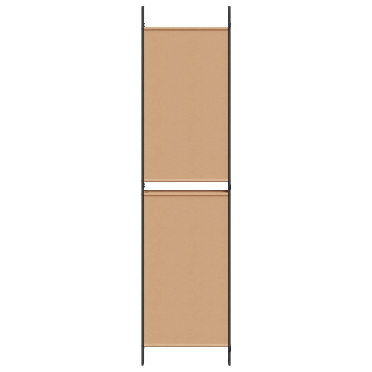 6-teiliger Raumtrenner Beige 300 x 200 cm Stoff