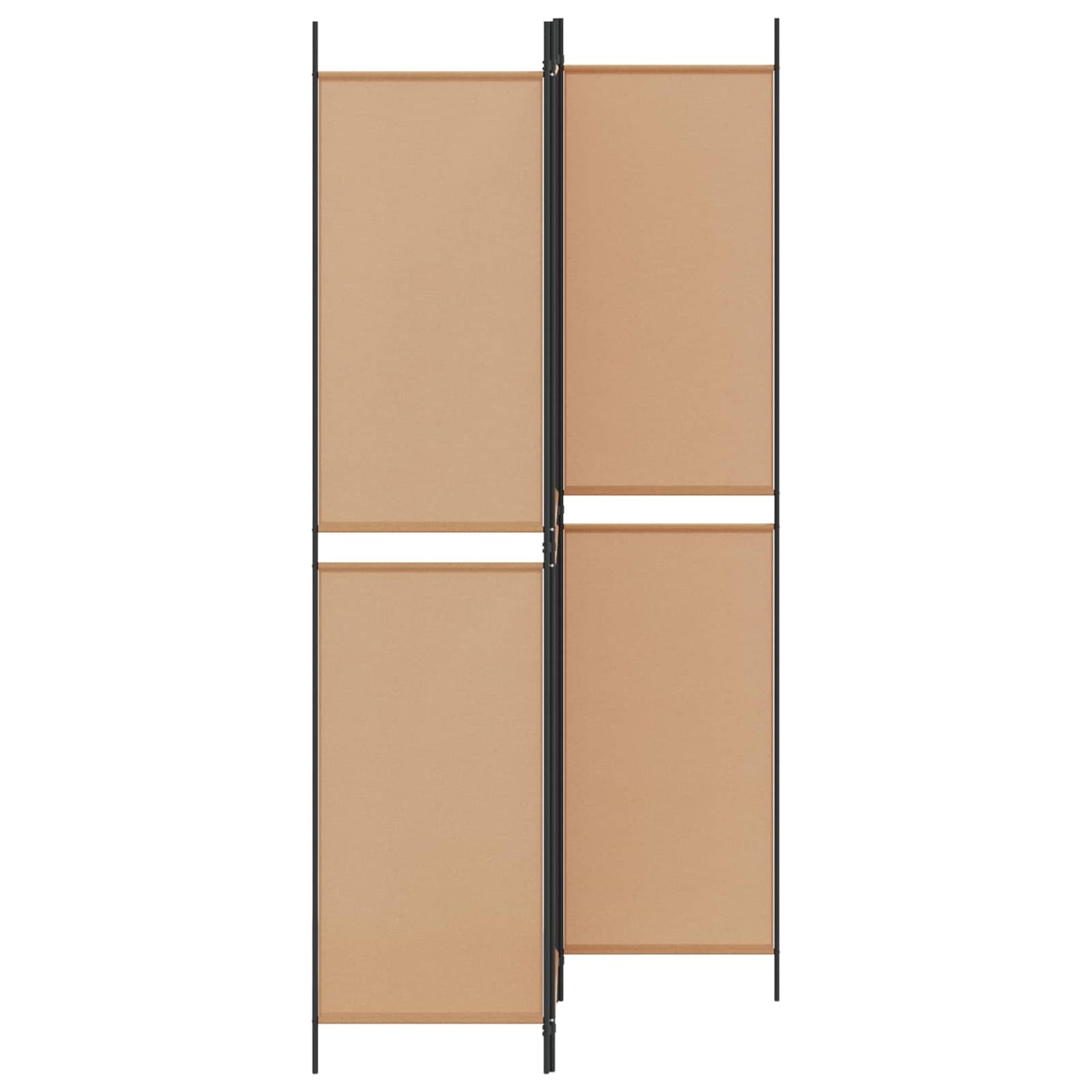 3-teiliger Raumteiler Beige 150 x 220 cm Stoff