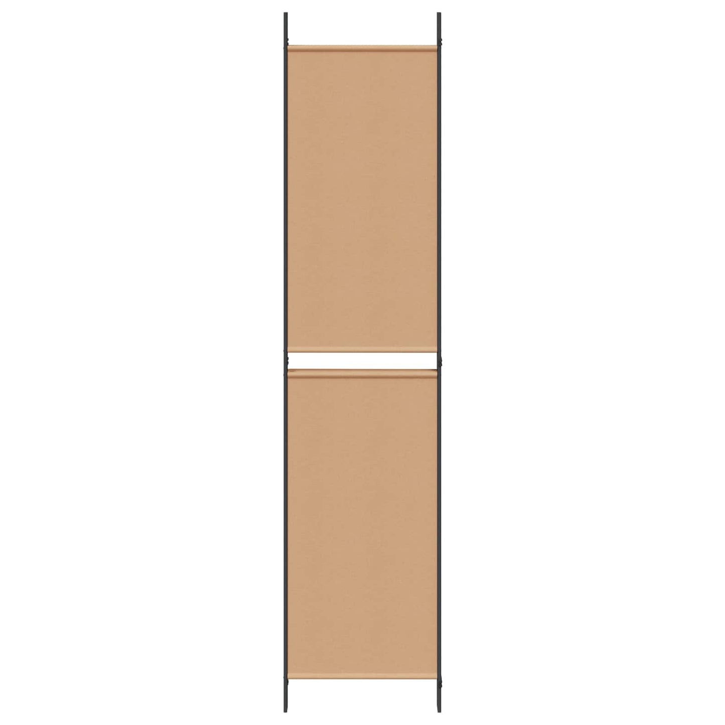 4-teiliger Raumteiler Beige 200 x 220 cm Stoff