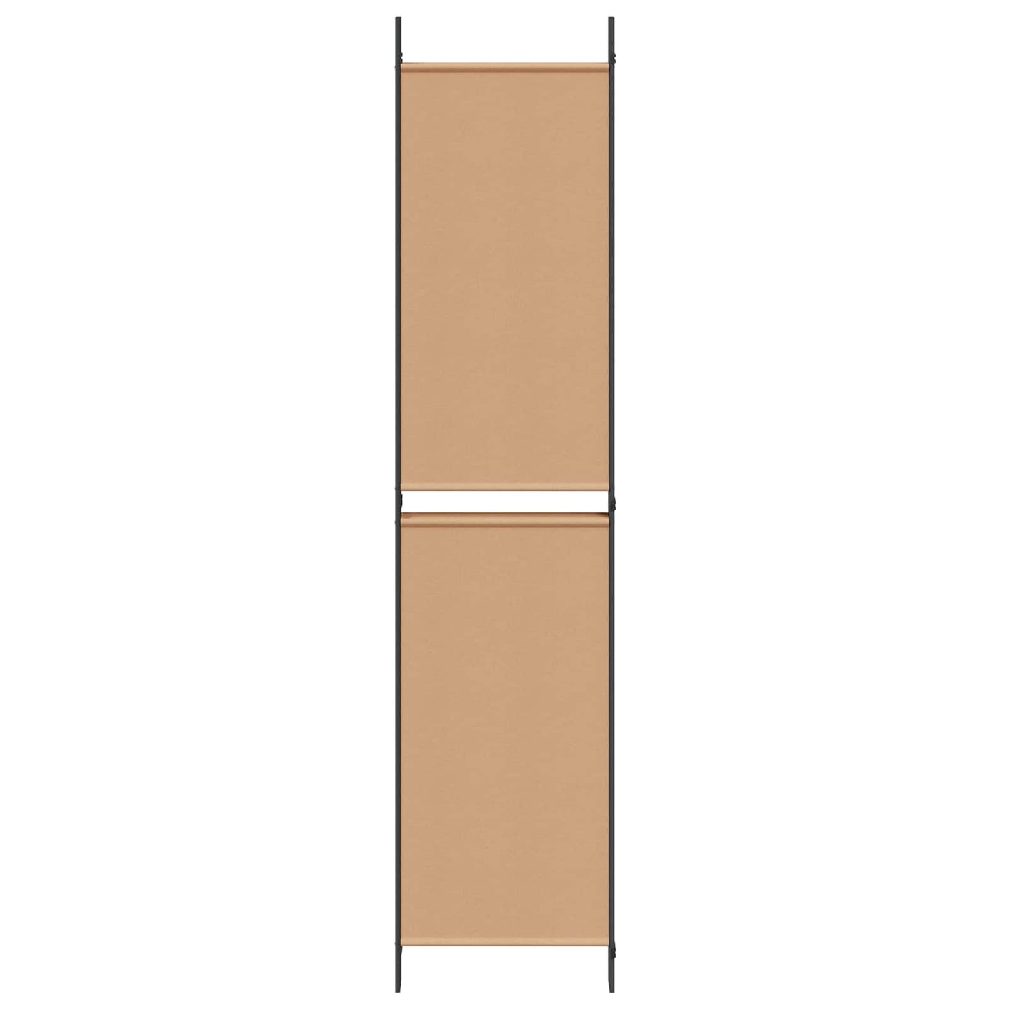 5-teiliger Raumteiler Beige 250 x 220 cm Stoff