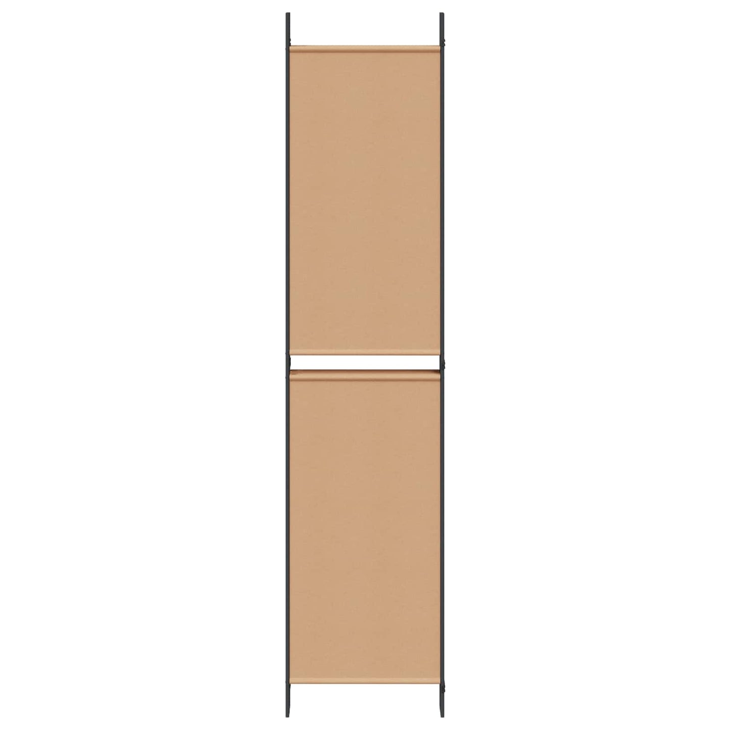 6-teiliger Raumtrenner Beige 300 x 220 cm Stoff