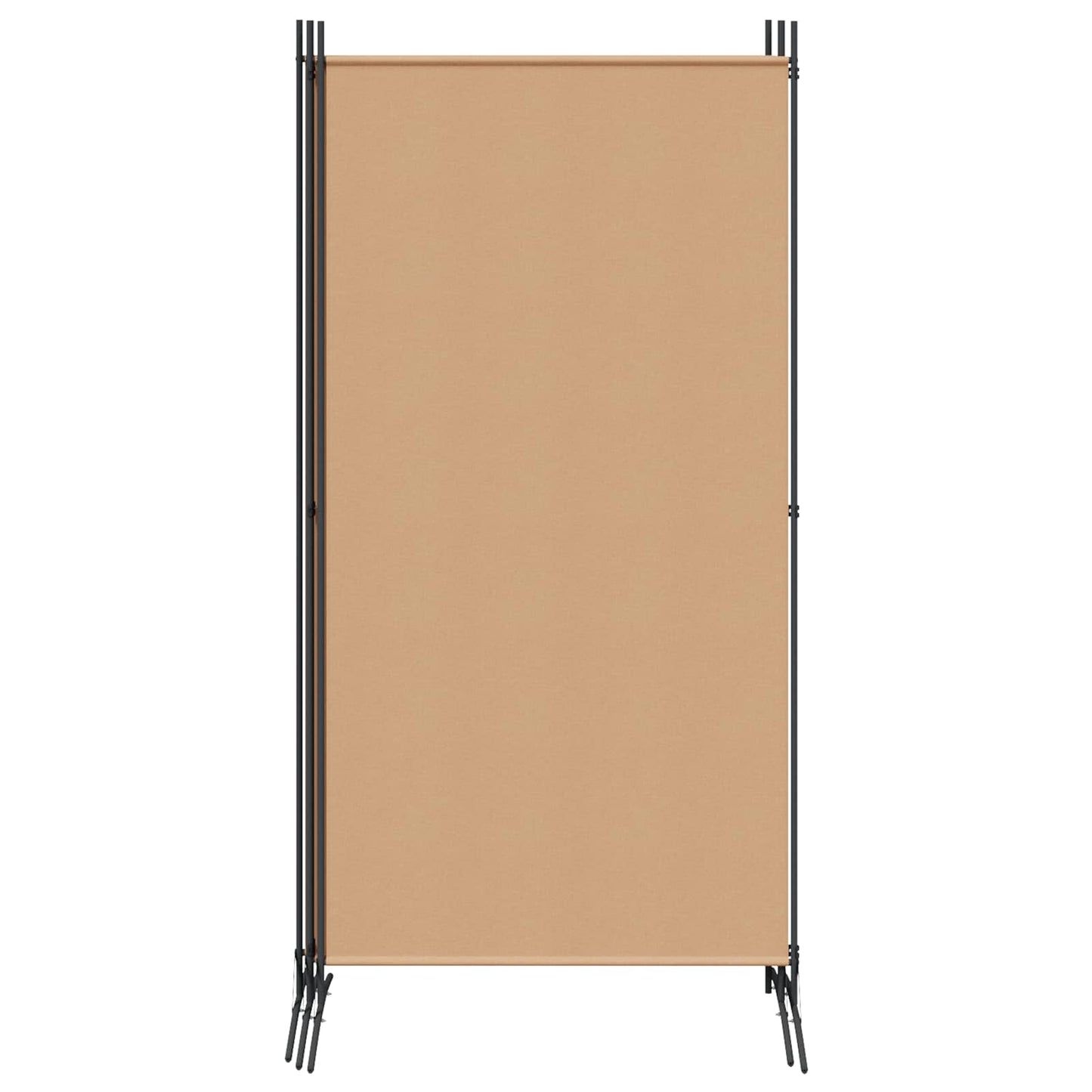 4-teiliger Raumteiler Beige 346 x 180 cm Stoff