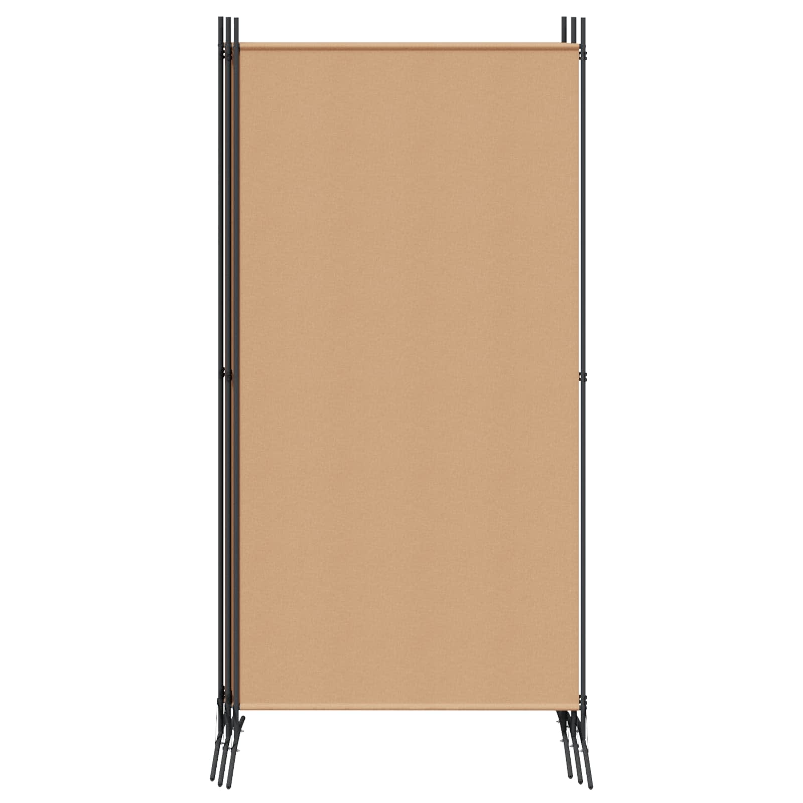 5-teiliger Raumteiler Beige 433 x 180 cm Stoff
