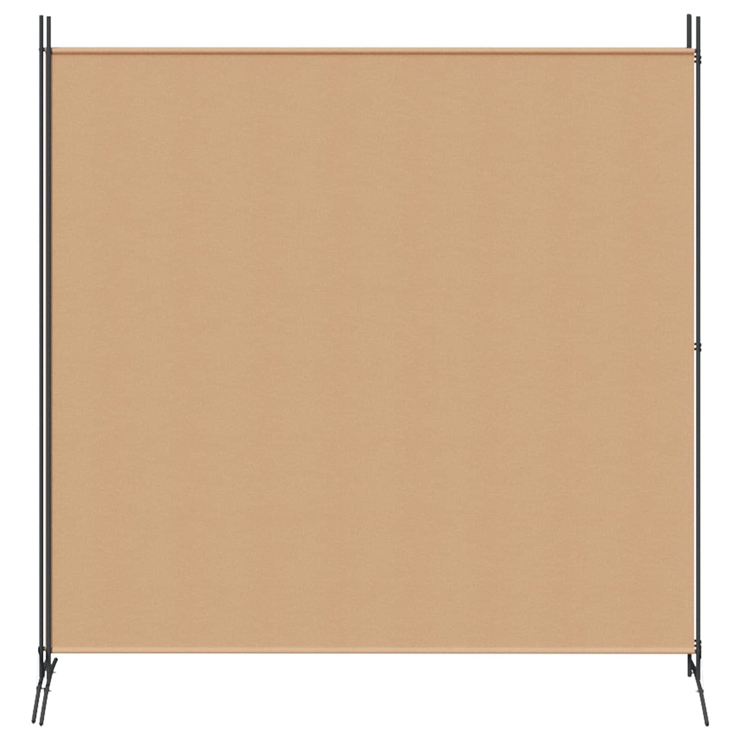 2-teiliger Raumteiler Beige 348 x 180 cm Stoff