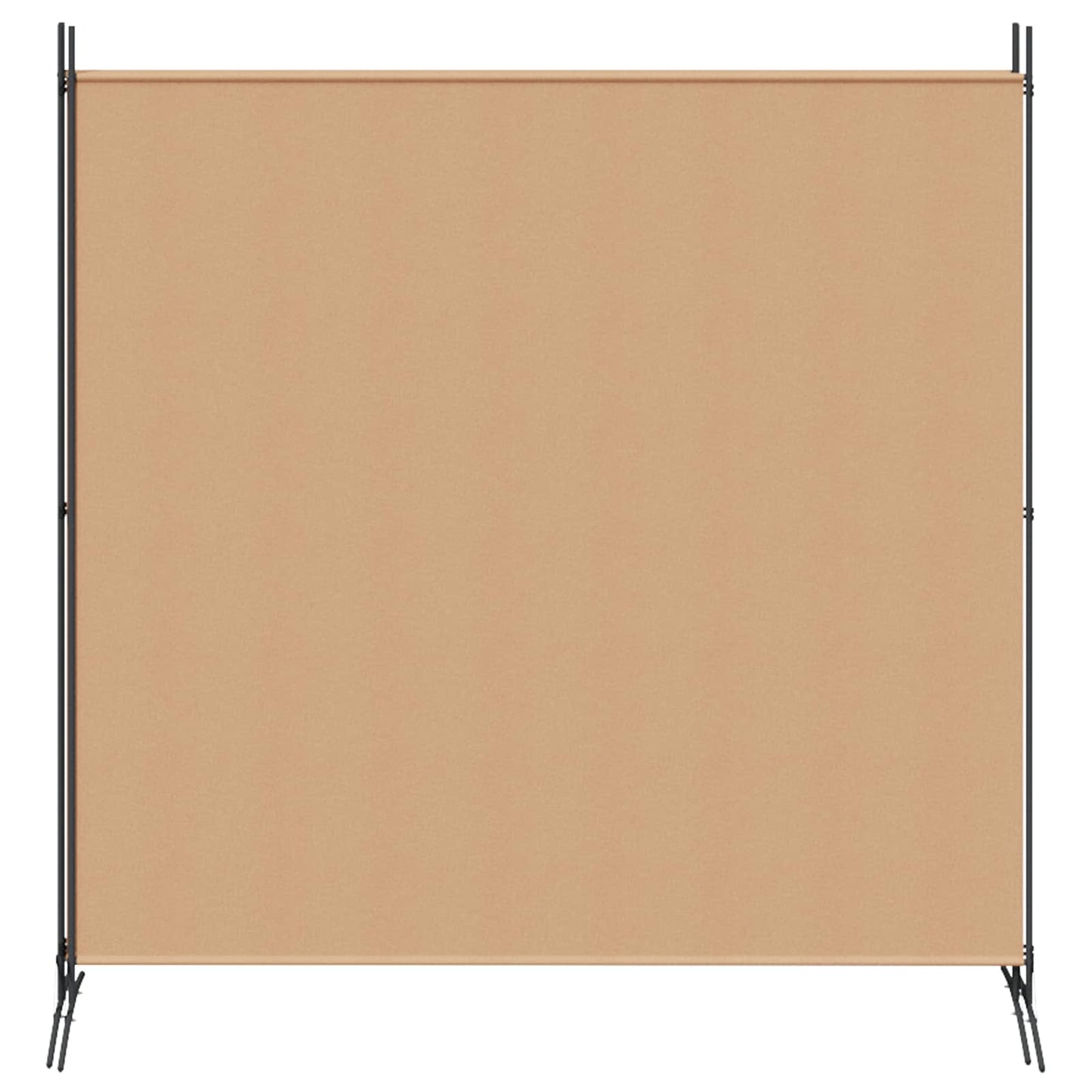4-Panel Room Divider Beige 525 x 180 cm Stoff