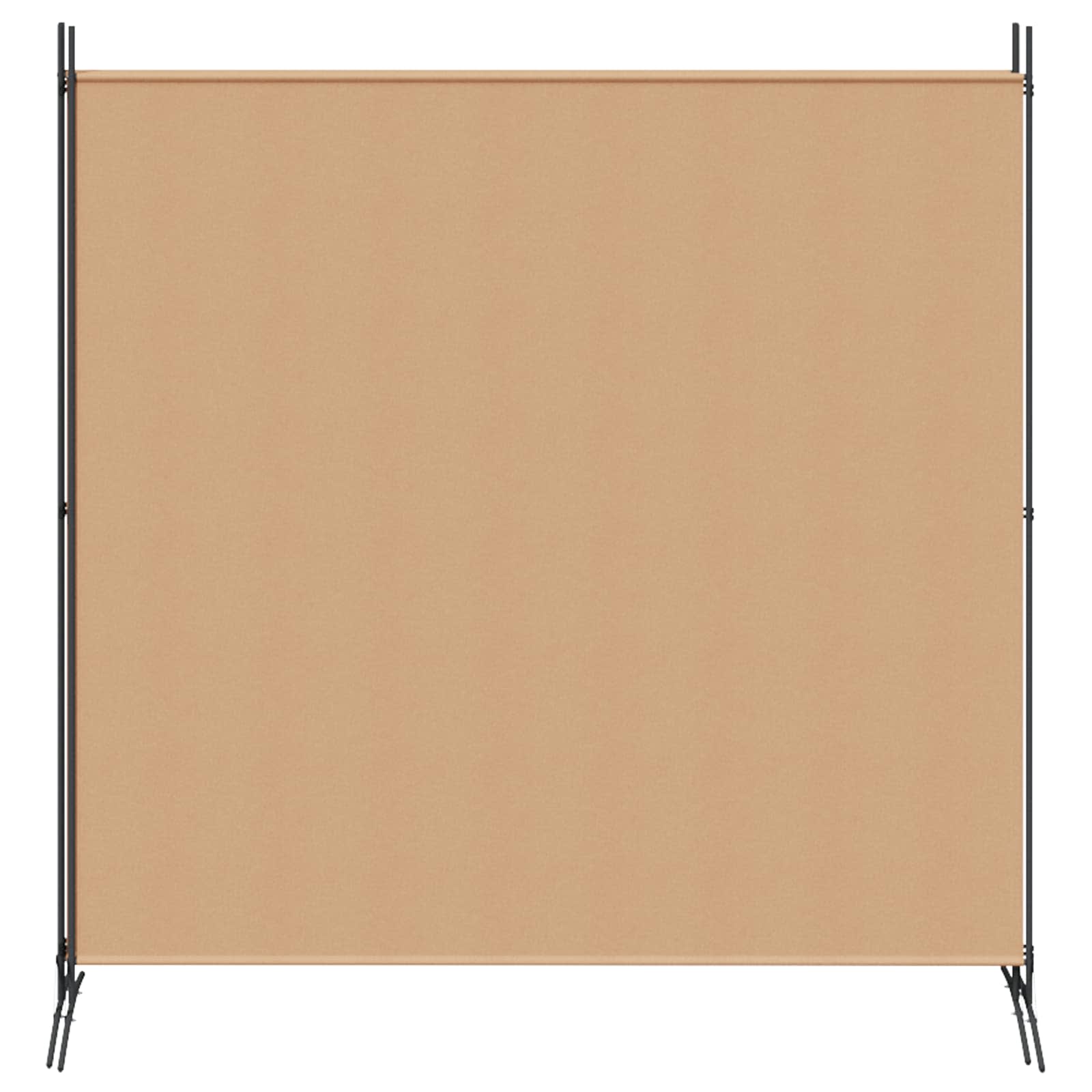 4-Panel Room Divider Beige 525 x 180 cm Stoff