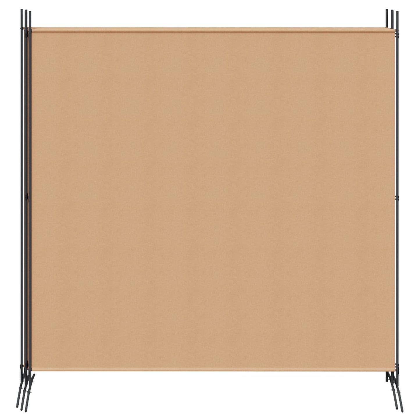 4-Panel Room Divider Beige 698 x 180 cm Stoff